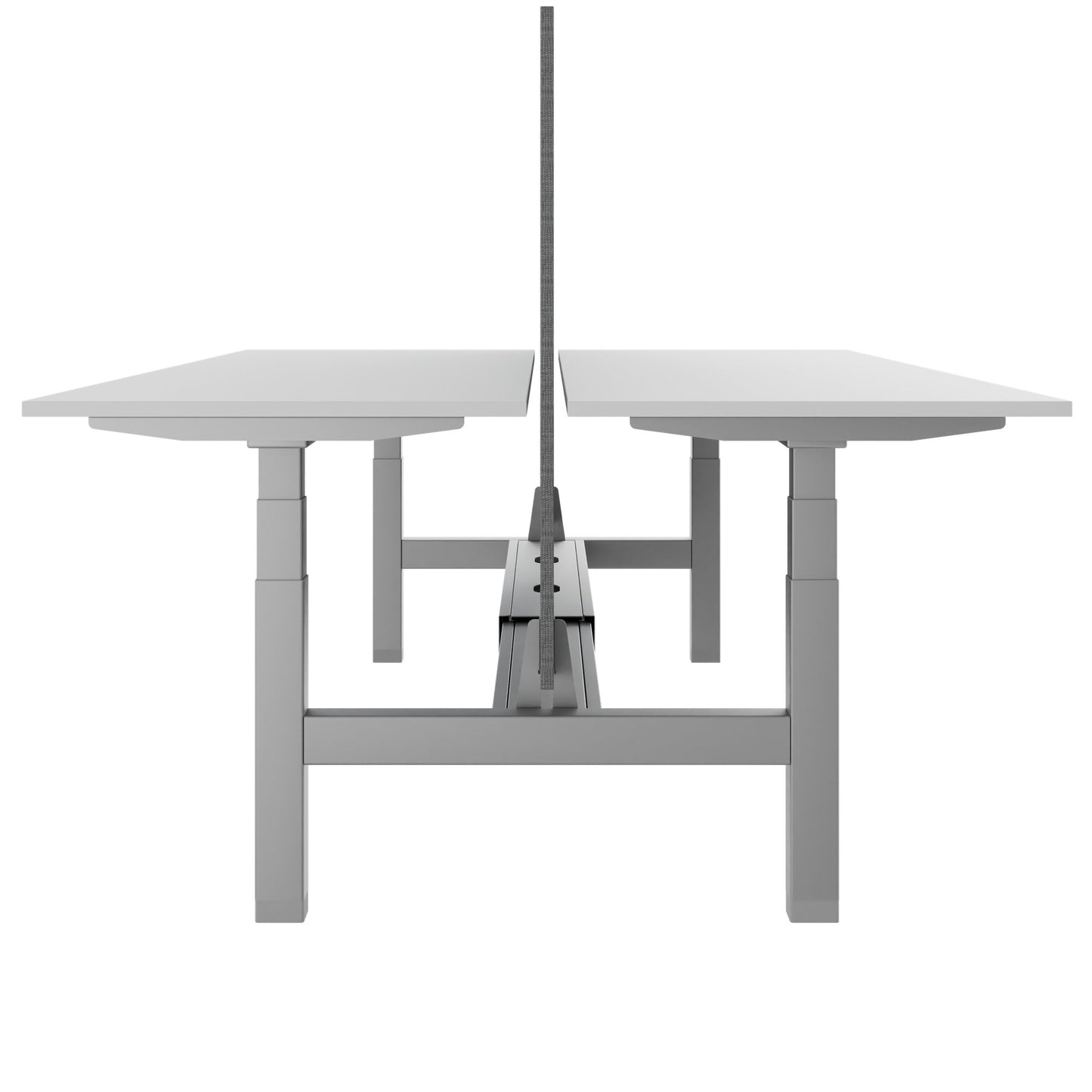 TELDRA Pro Team-Schreibtisch | 1600-1800 mm, elektrisch höhenverstellbar, Weiß