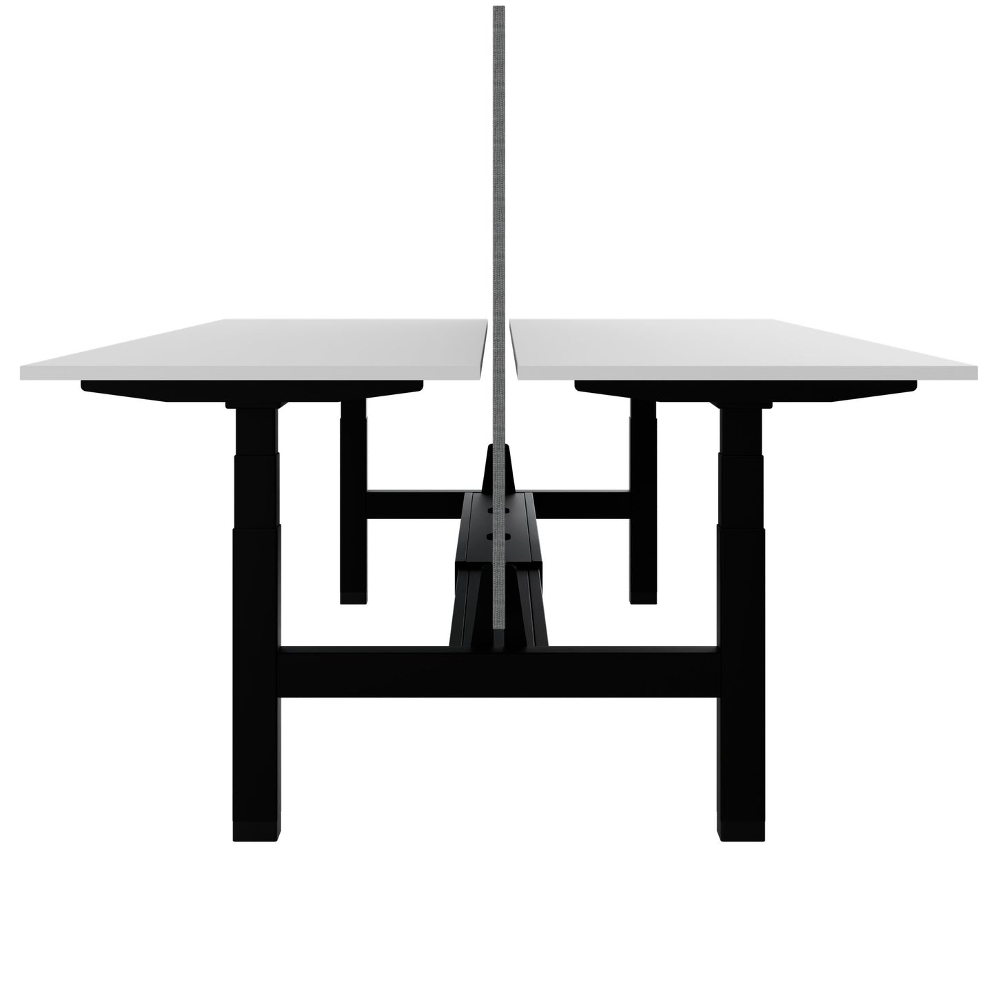 TELDRA Pro Team-Schreibtisch | 1600-1800 mm, elektrisch höhenverstellbar, Weiß