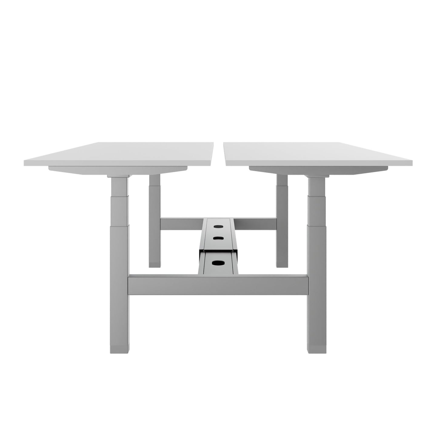 TELDRA Pro Team-Schreibtisch | 1600-1800 mm, elektrisch höhenverstellbar, Weiß