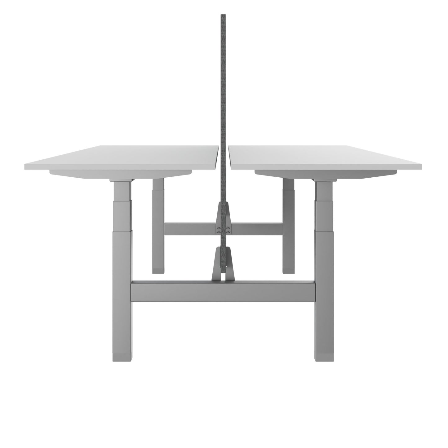 TELDRA Pro Team-Schreibtisch | 1600-1800 mm, elektrisch höhenverstellbar, Weiß