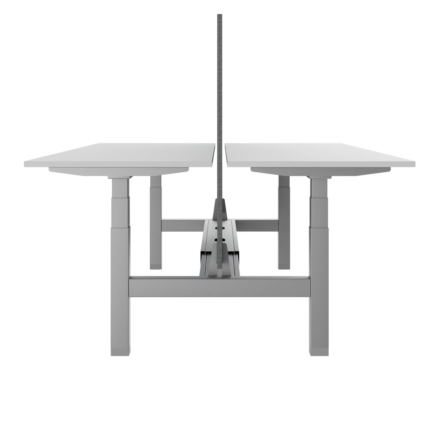 TELDRA Pro Team-Schreibtisch | 1600-1800 mm, elektrisch höhenverstellbar, Weiß