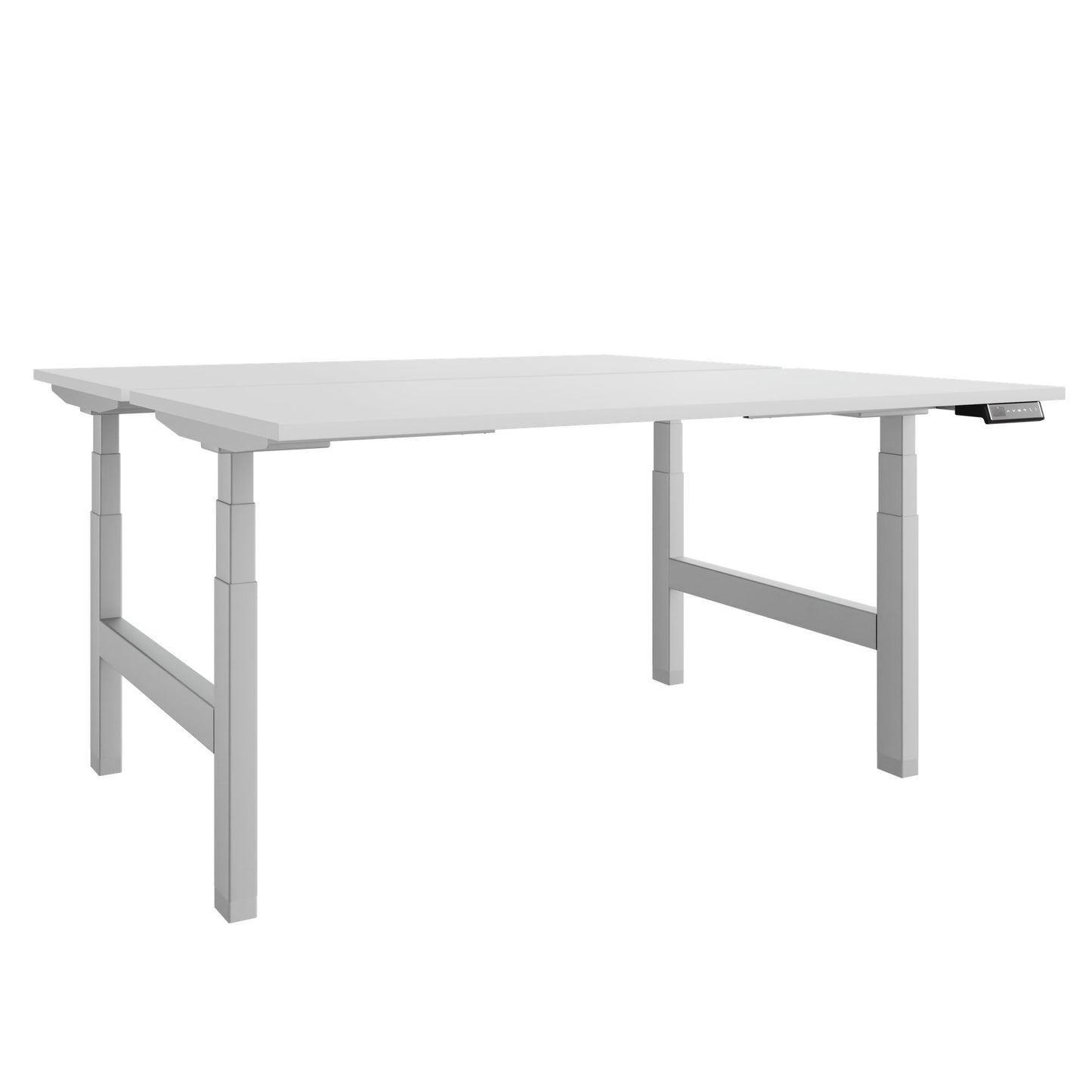 TELDRA Pro Team-Schreibtisch | 1600-1800 mm, elektrisch höhenverstellbar, Weiß