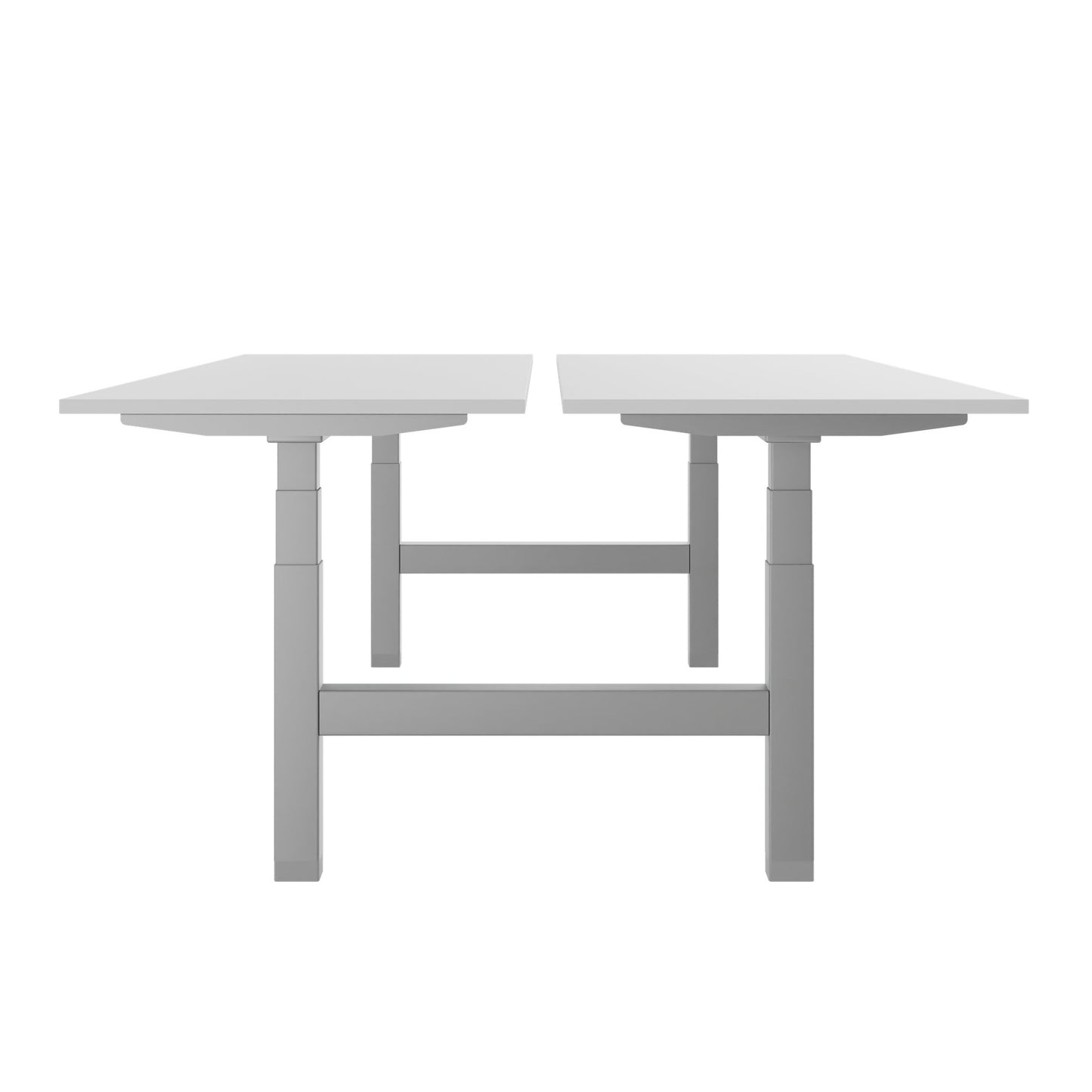 TELDRA Pro Team-Schreibtisch | 1600-1800 mm, elektrisch höhenverstellbar, Weiß