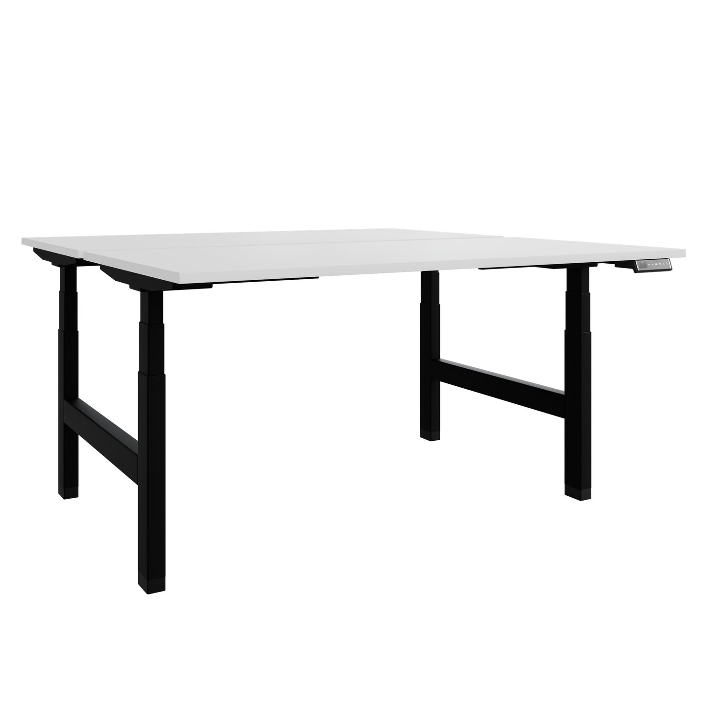 TELDRA Pro Team-Schreibtisch | 1600-1800 mm, elektrisch höhenverstellbar, Weiß