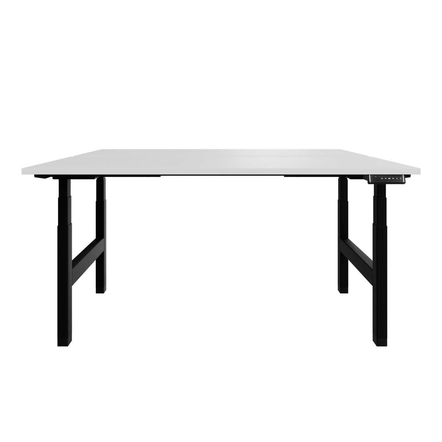 TELDRA Pro Team-Schreibtisch | 1600-1800 mm, elektrisch höhenverstellbar, Weiß