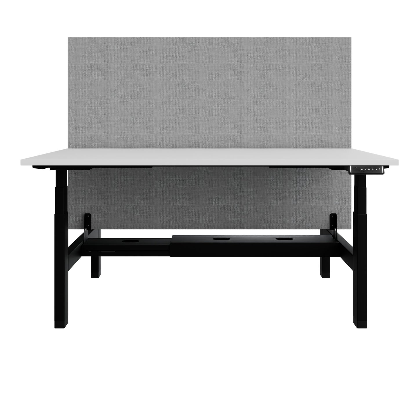 TELDRA Pro Team-Schreibtisch | 1600-1800 mm, elektrisch höhenverstellbar, Weiß