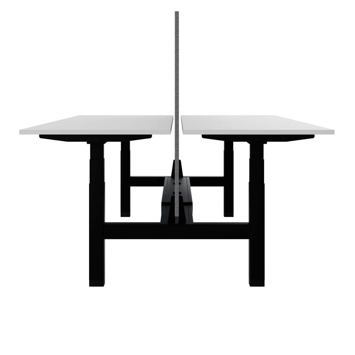 TELDRA Pro Team-Schreibtisch | 1600-1800 mm, elektrisch höhenverstellbar, Weiß