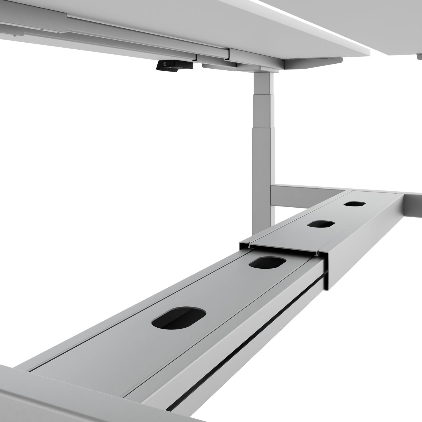 TELDRA Pro Team-Schreibtisch | 1600-1800 mm, elektrisch höhenverstellbar, Weiß