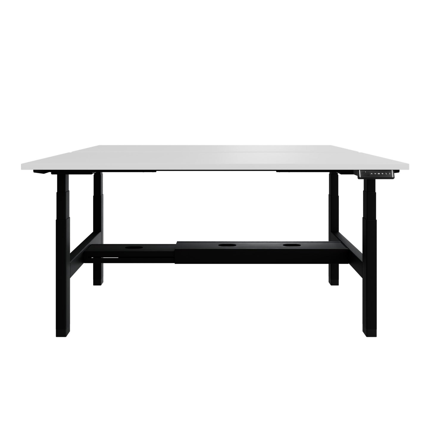 TELDRA Pro Team-Schreibtisch | 1600-1800 mm, elektrisch höhenverstellbar, Weiß