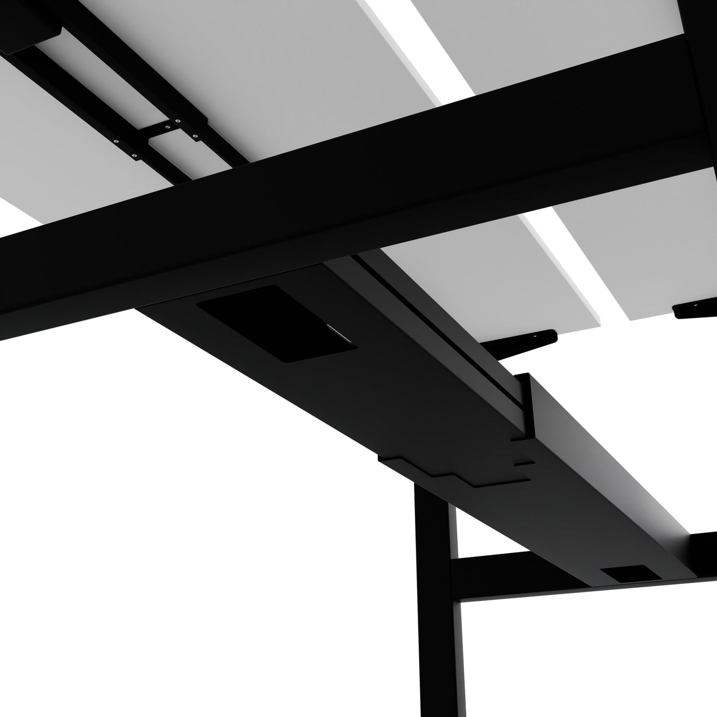 TELDRA Pro Team-Schreibtisch | 1600-1800 mm, elektrisch höhenverstellbar, Weiß