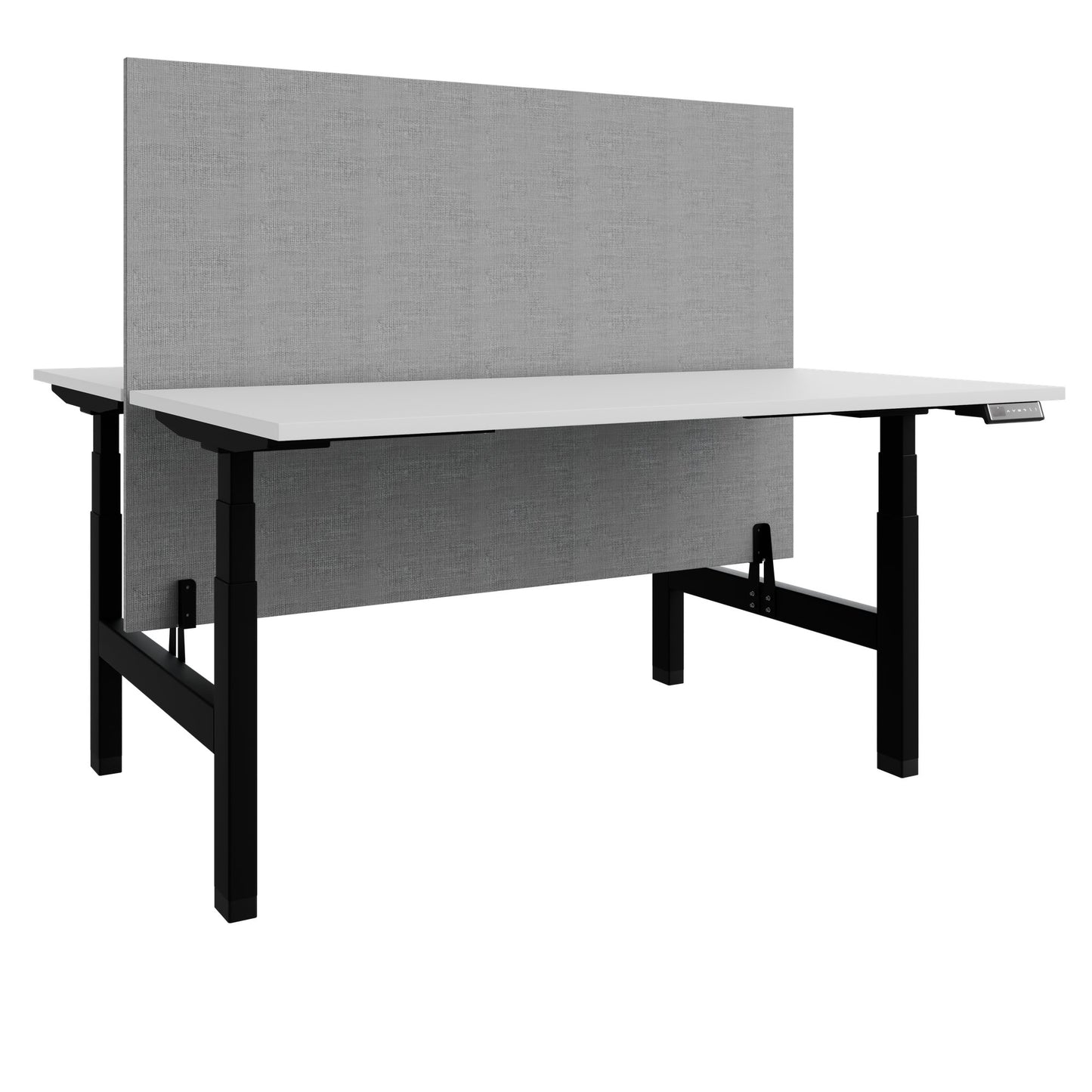 TELDRA Pro Team-Schreibtisch | 1600-1800 mm, elektrisch höhenverstellbar, Weiß