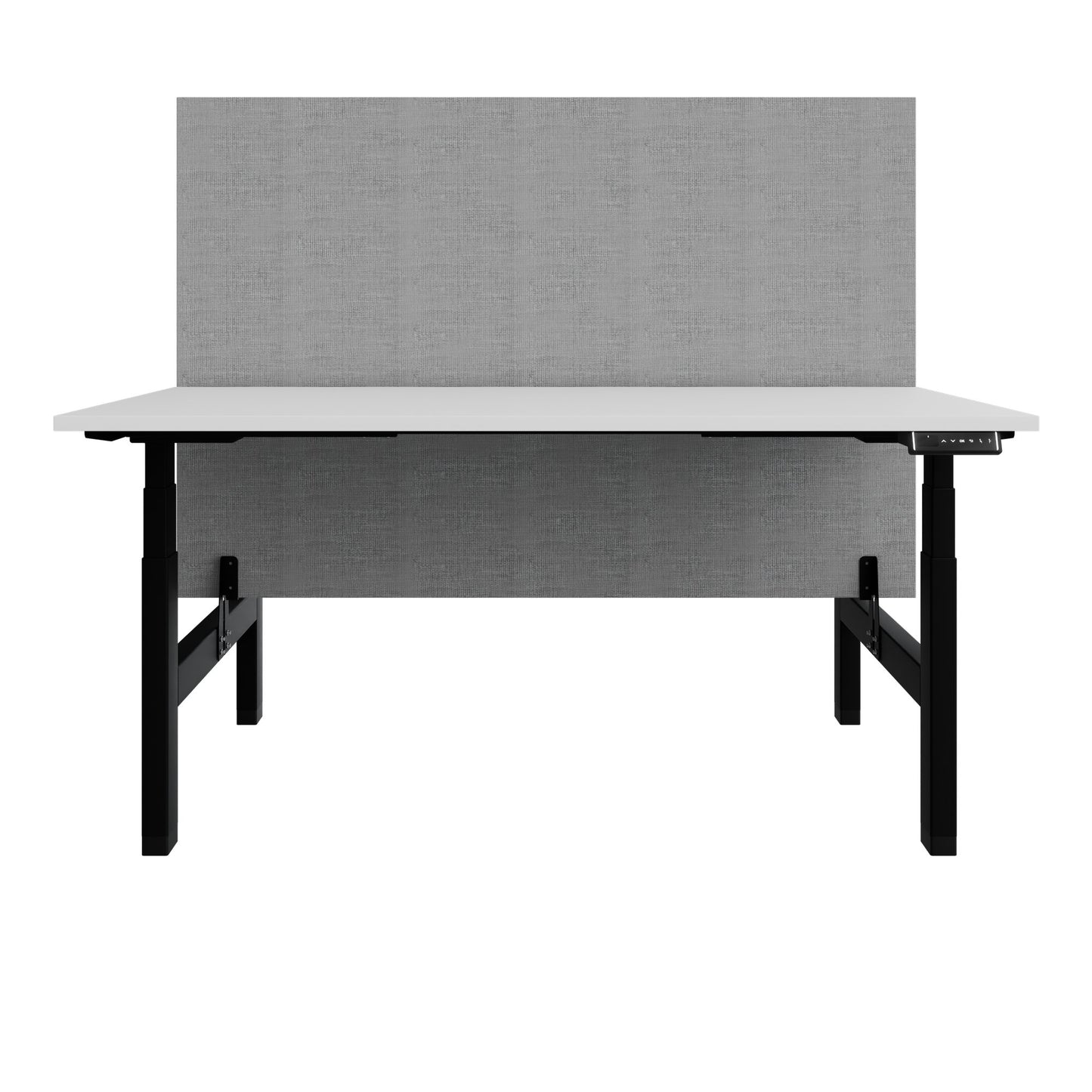 TELDRA Pro Team-Schreibtisch | 1600-1800 mm, elektrisch höhenverstellbar, Weiß