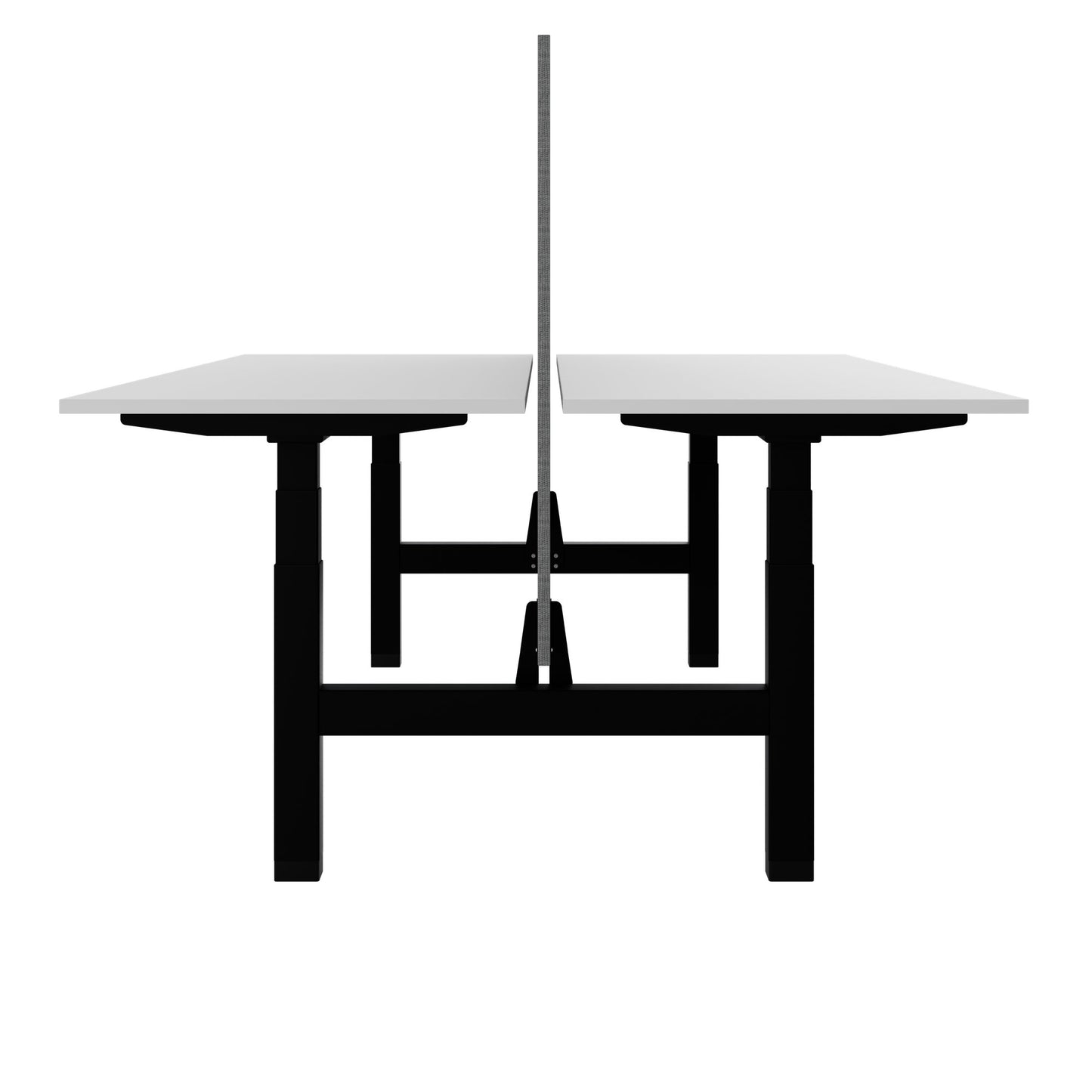 TELDRA Pro Team-Schreibtisch | 1600-1800 mm, elektrisch höhenverstellbar, Weiß