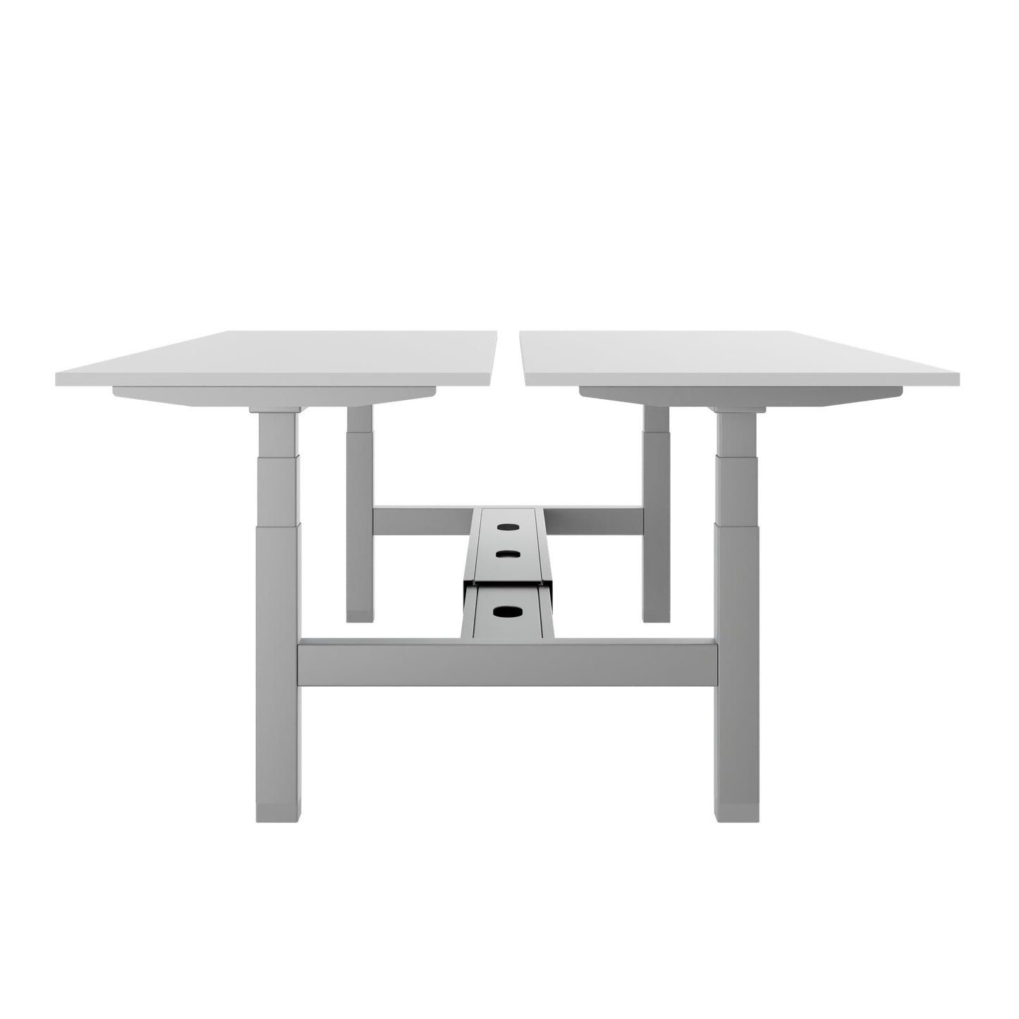 TELDRA Pro Team-Schreibtisch | 1600-1800 mm, elektrisch höhenverstellbar, Weiß