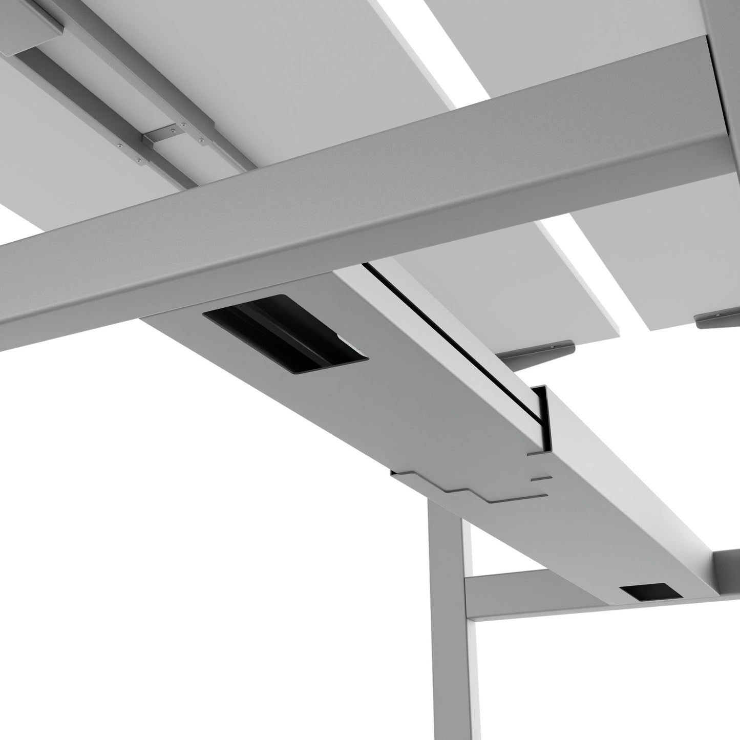 TELDRA Pro Team-Schreibtisch | 1600-1800 mm, elektrisch höhenverstellbar, Weiß