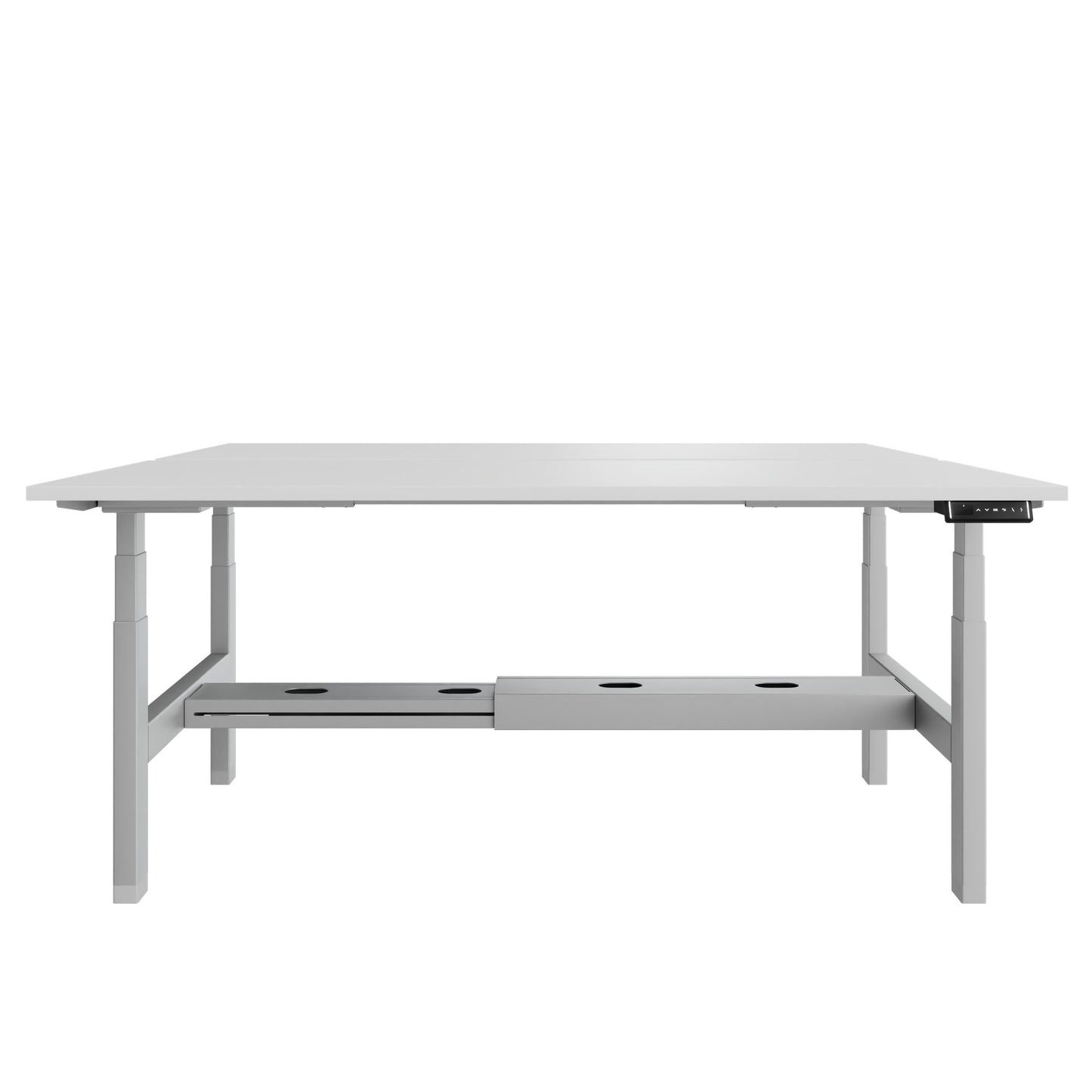 TELDRA Pro Team-Schreibtisch | 1600-1800 mm, elektrisch höhenverstellbar, Weiß