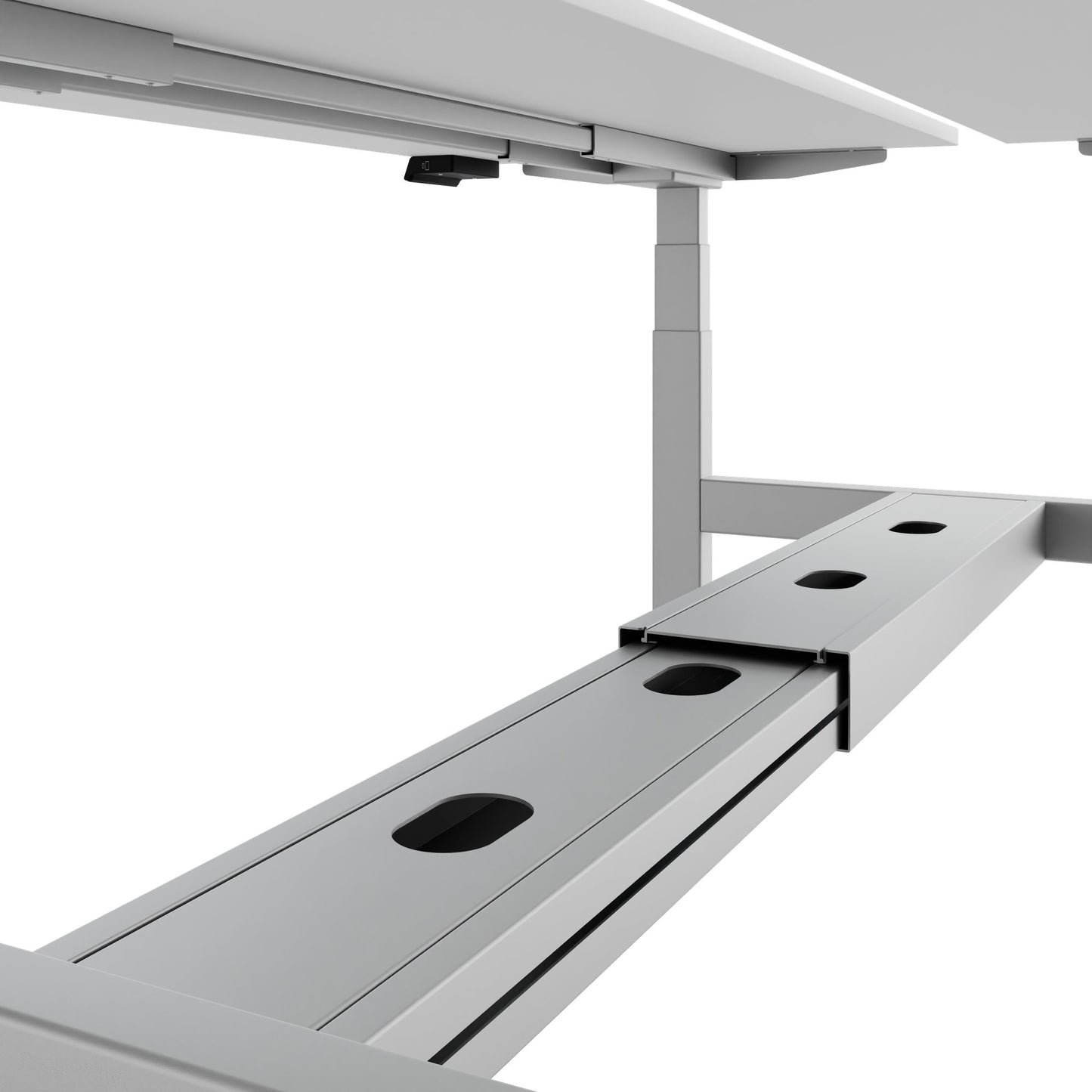 TELDRA Pro Team-Schreibtisch | 1600-1800 mm, elektrisch höhenverstellbar, Weiß