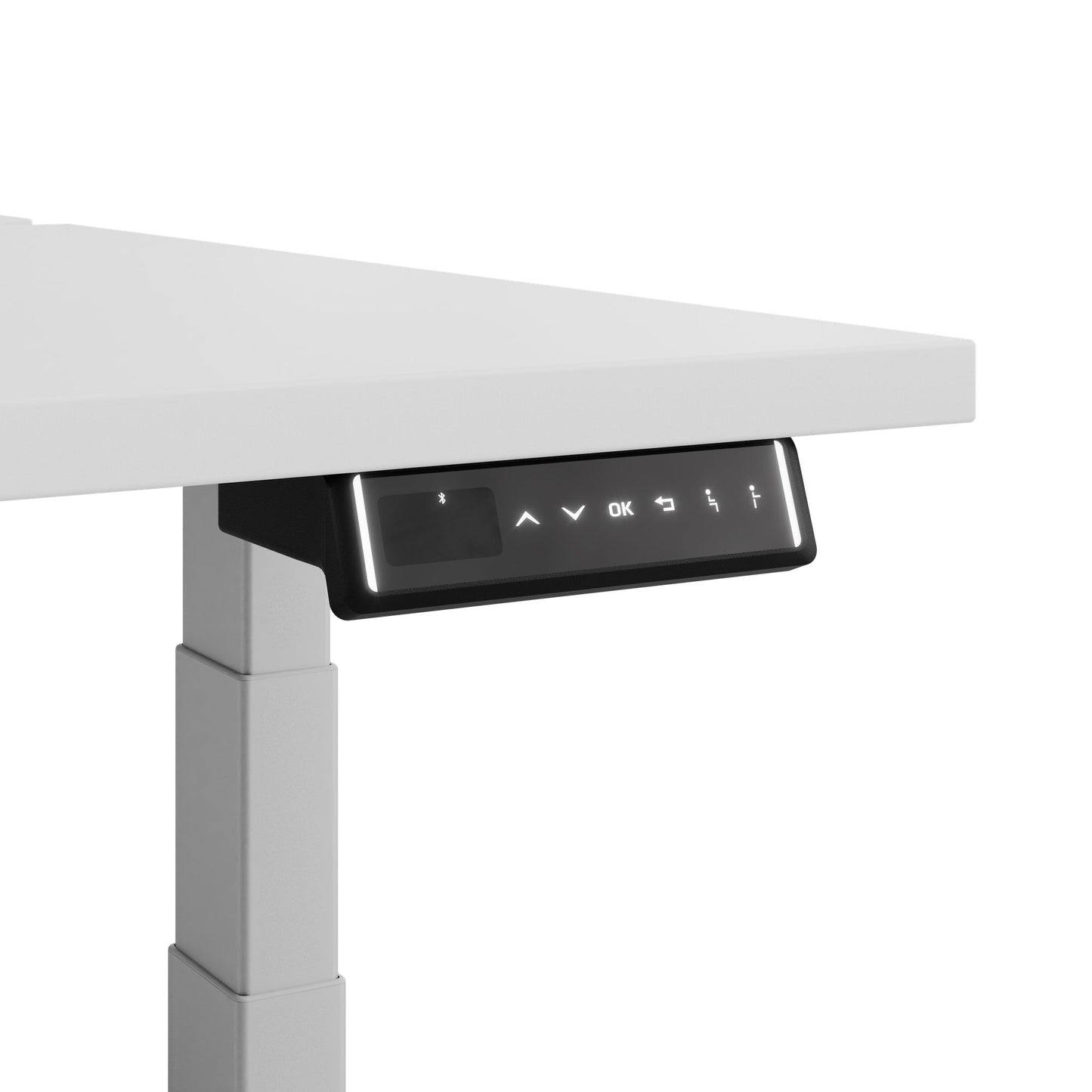 TELDRA Pro Team-Schreibtisch | 1600-1800 mm, elektrisch höhenverstellbar, Weiß