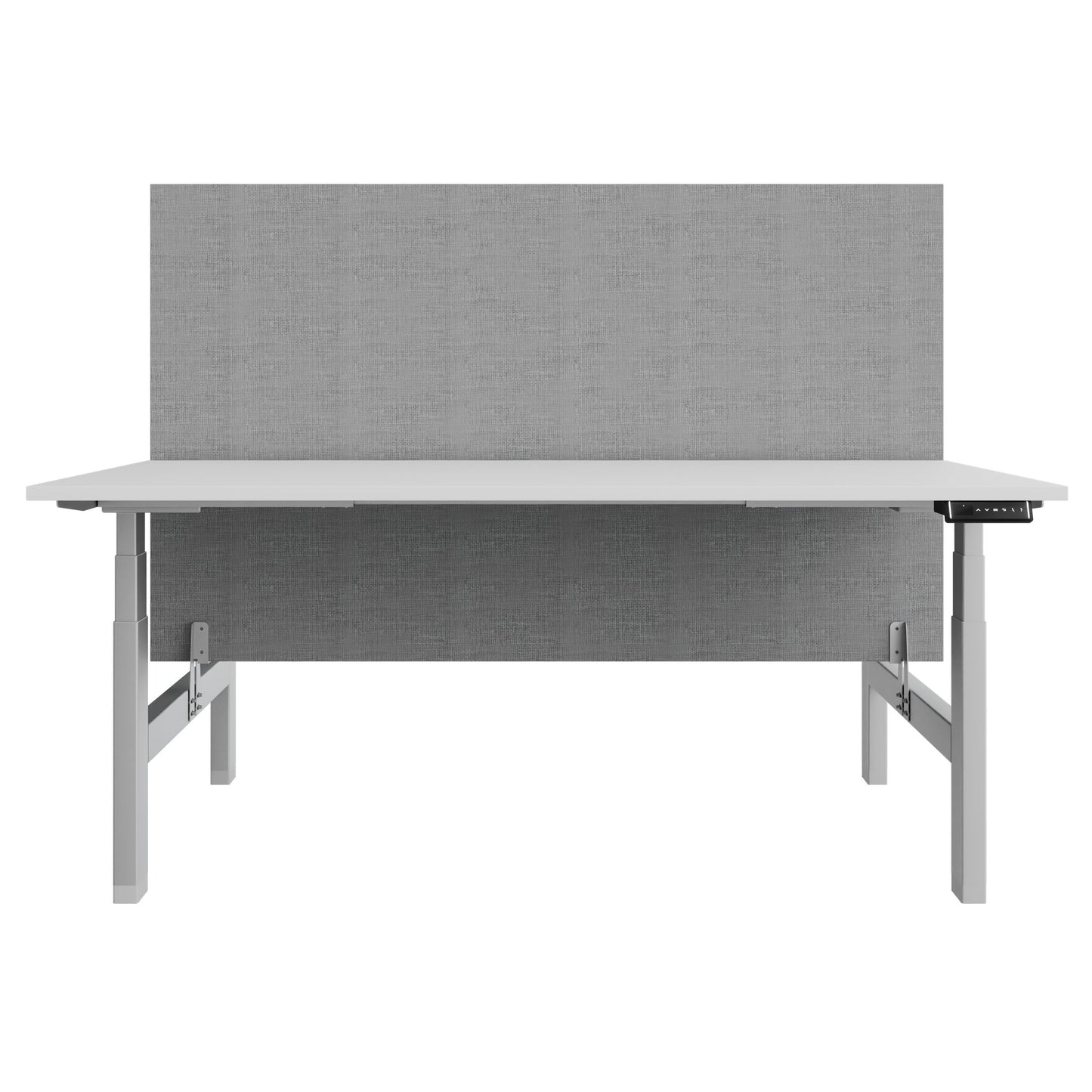 TELDRA Pro Team-Schreibtisch | 1600-1800 mm, elektrisch höhenverstellbar, Weiß