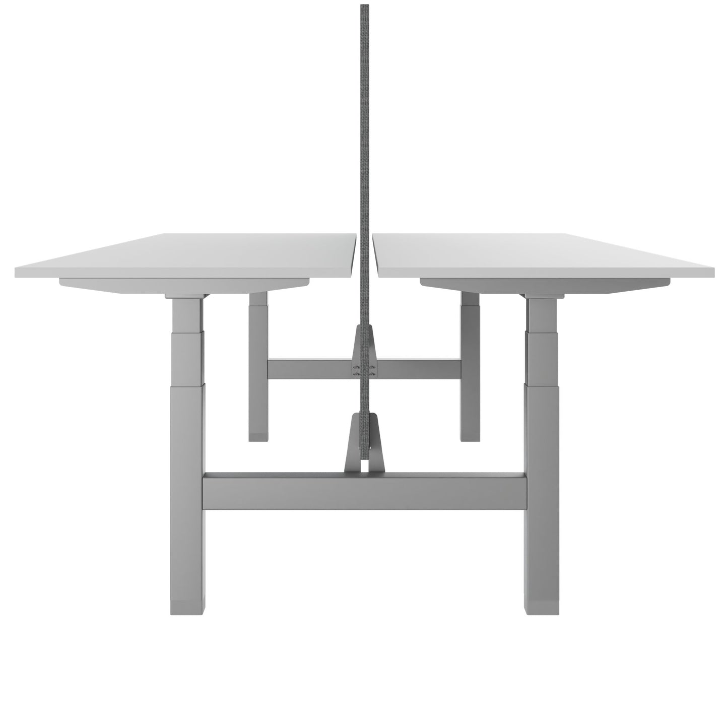 TELDRA Pro Team-Schreibtisch | 1600-1800 mm, elektrisch höhenverstellbar, Weiß