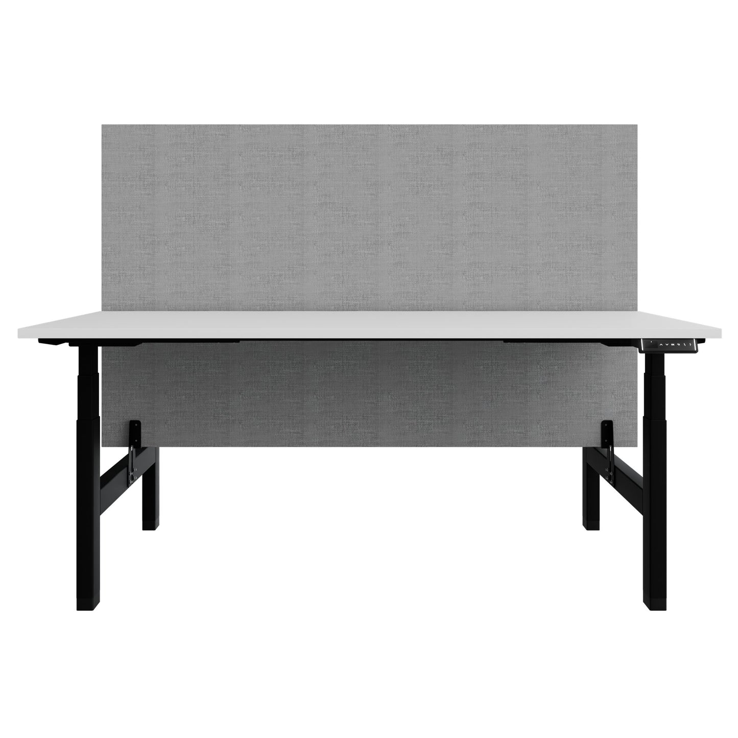 TELDRA Pro Team-Schreibtisch | 1600-1800 mm, elektrisch höhenverstellbar, Weiß