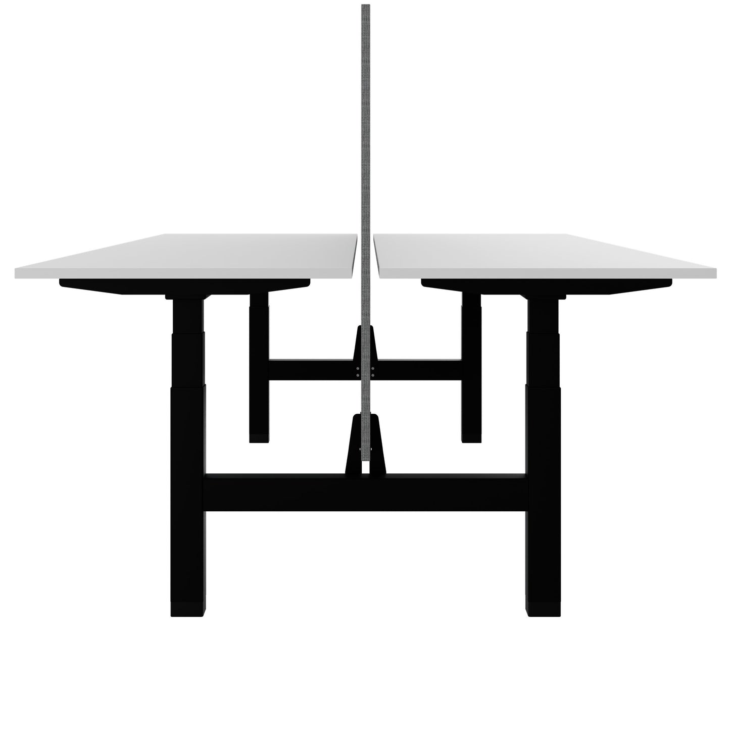 TELDRA Pro Team-Schreibtisch | 1600-1800 mm, elektrisch höhenverstellbar, Weiß