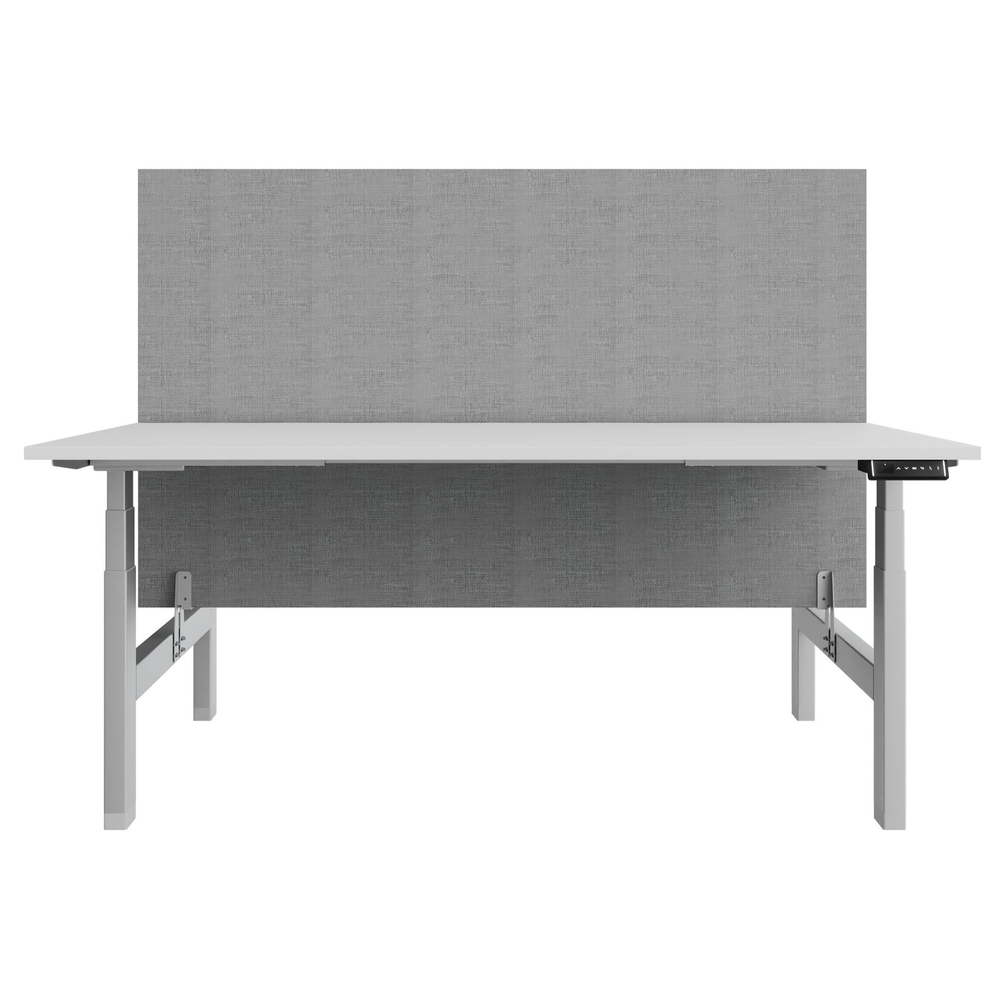 TELDRA Pro Team-Schreibtisch | 1600-1800 mm, elektrisch höhenverstellbar, Weiß