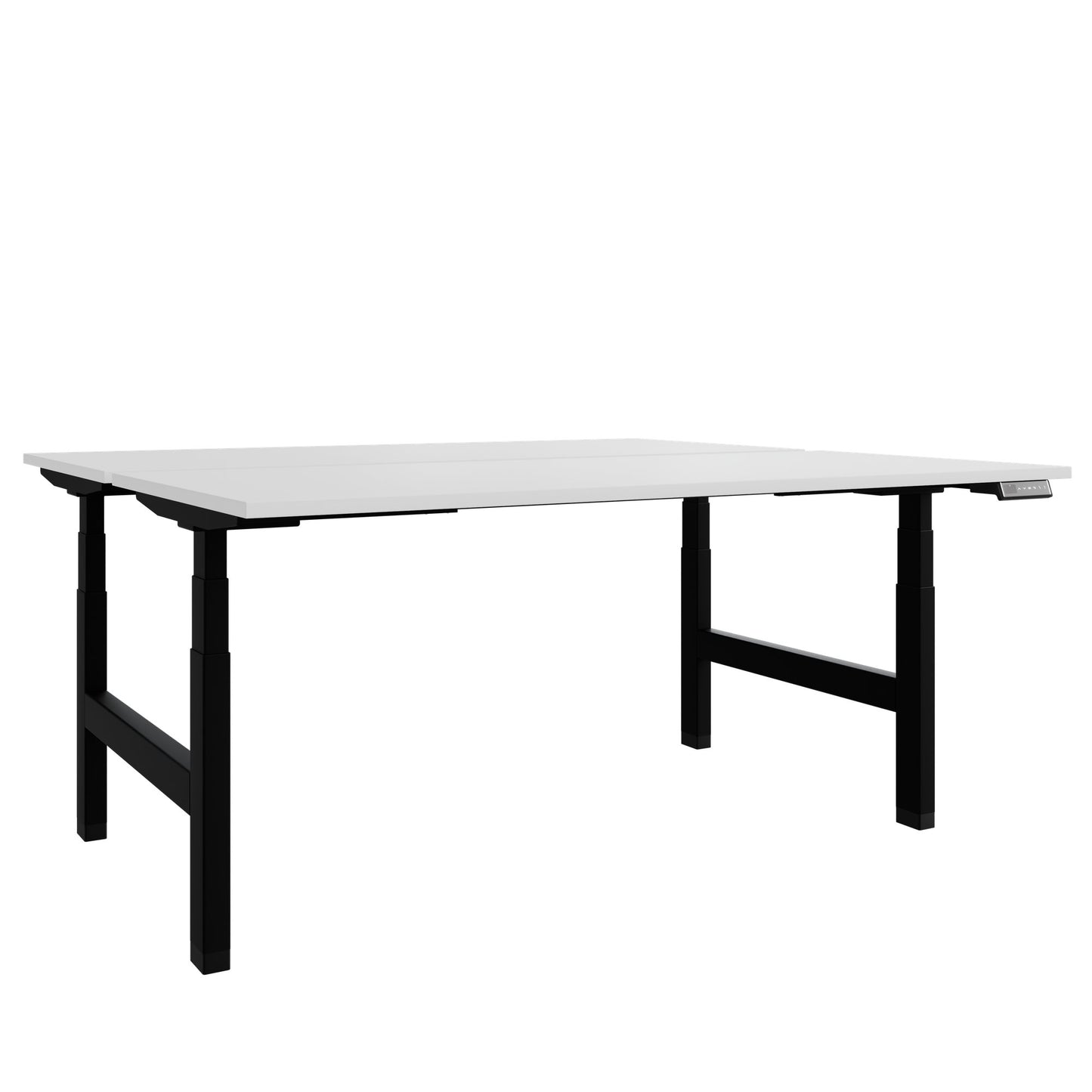 TELDRA Pro Team-Schreibtisch | 1600-1800 mm, elektrisch höhenverstellbar, Weiß