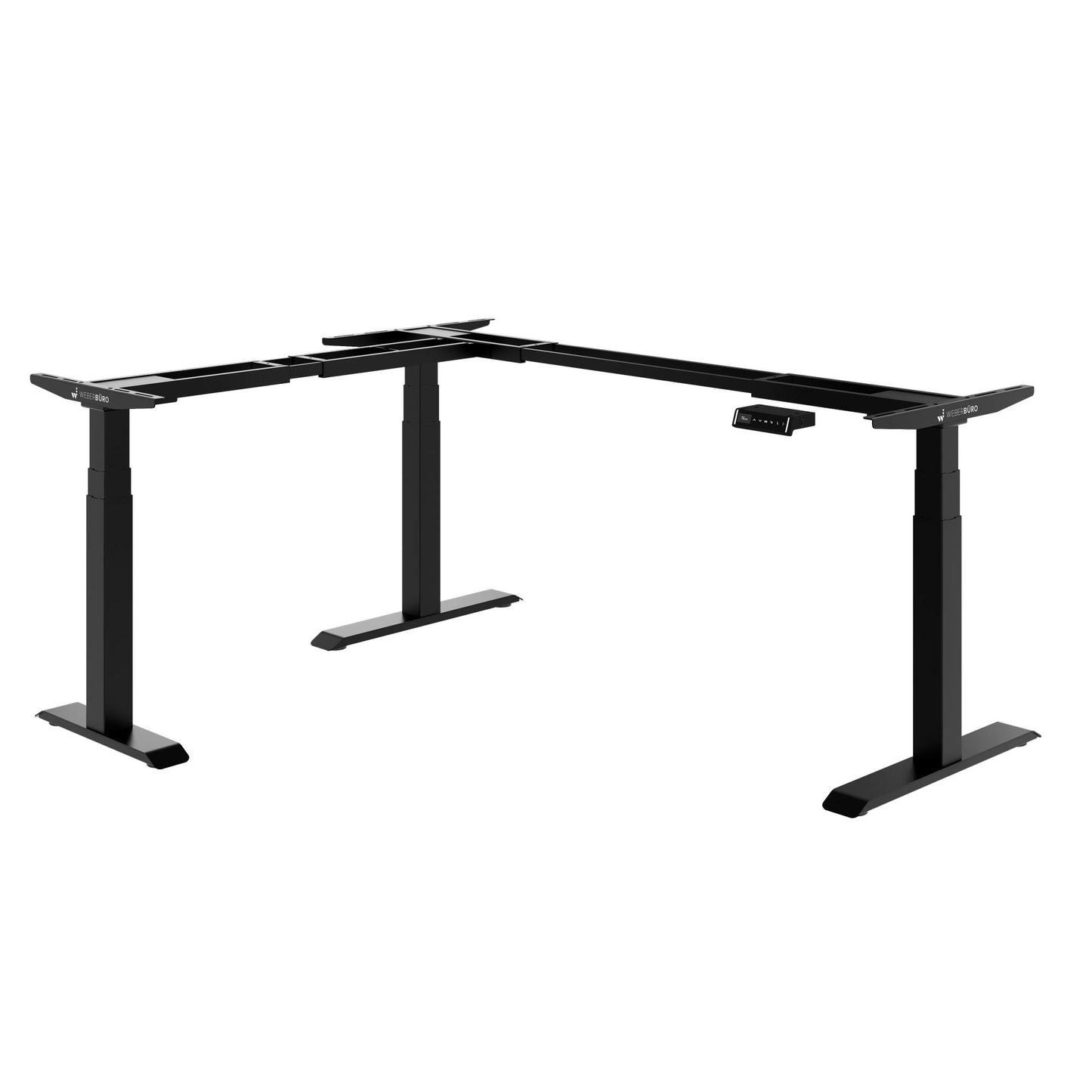 Piètement de bureau d'angle TELDRA Pro | 1075-1801 mm, réglable en hauteur électriquement