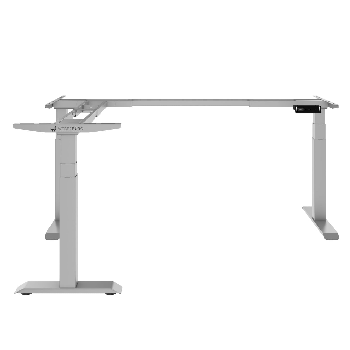Piètement de bureau d'angle TELDRA Pro | 1075-1801 mm, réglable en hauteur électriquement