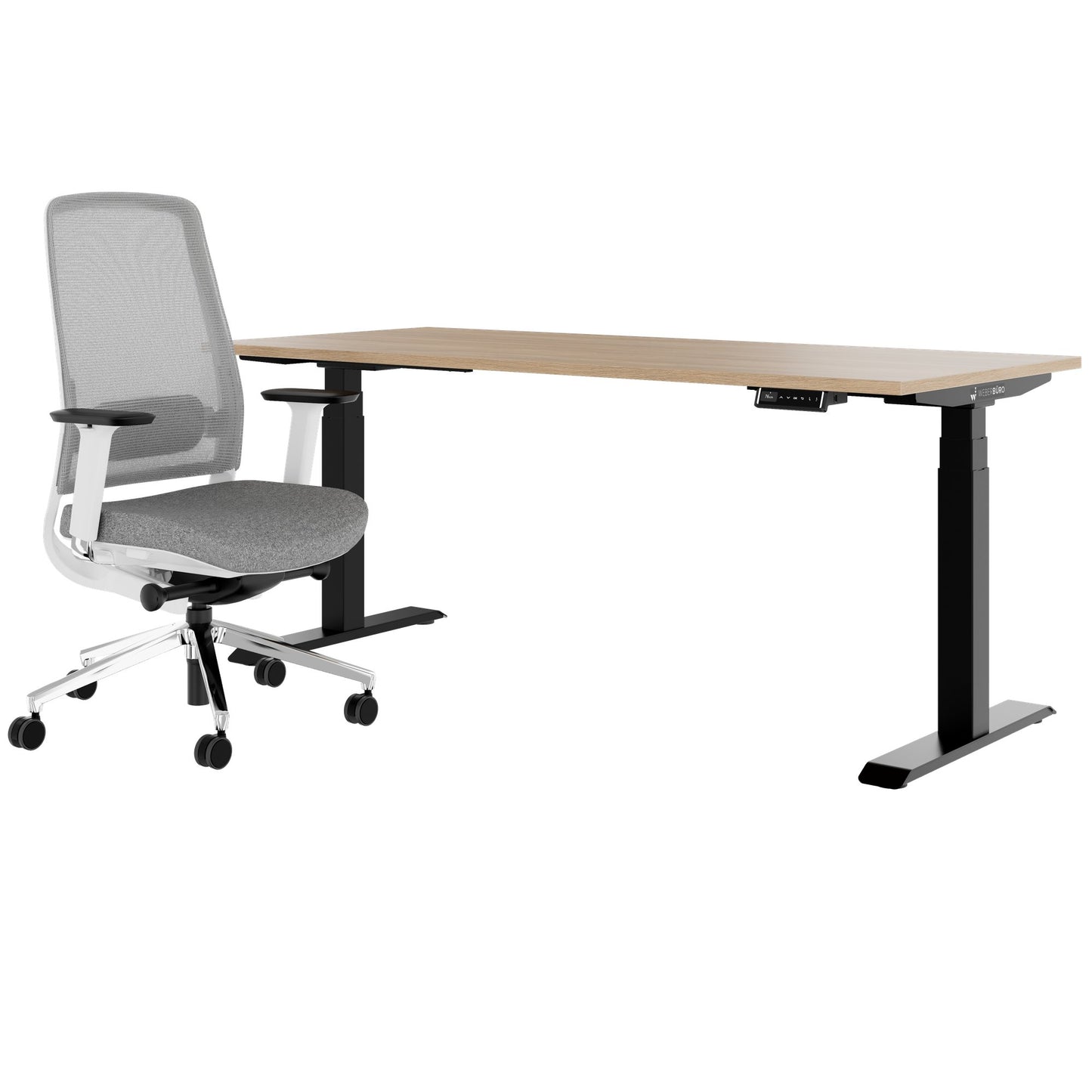 TELDRA Pro & FILO | Set per postazione di lavoro, rovere ambra