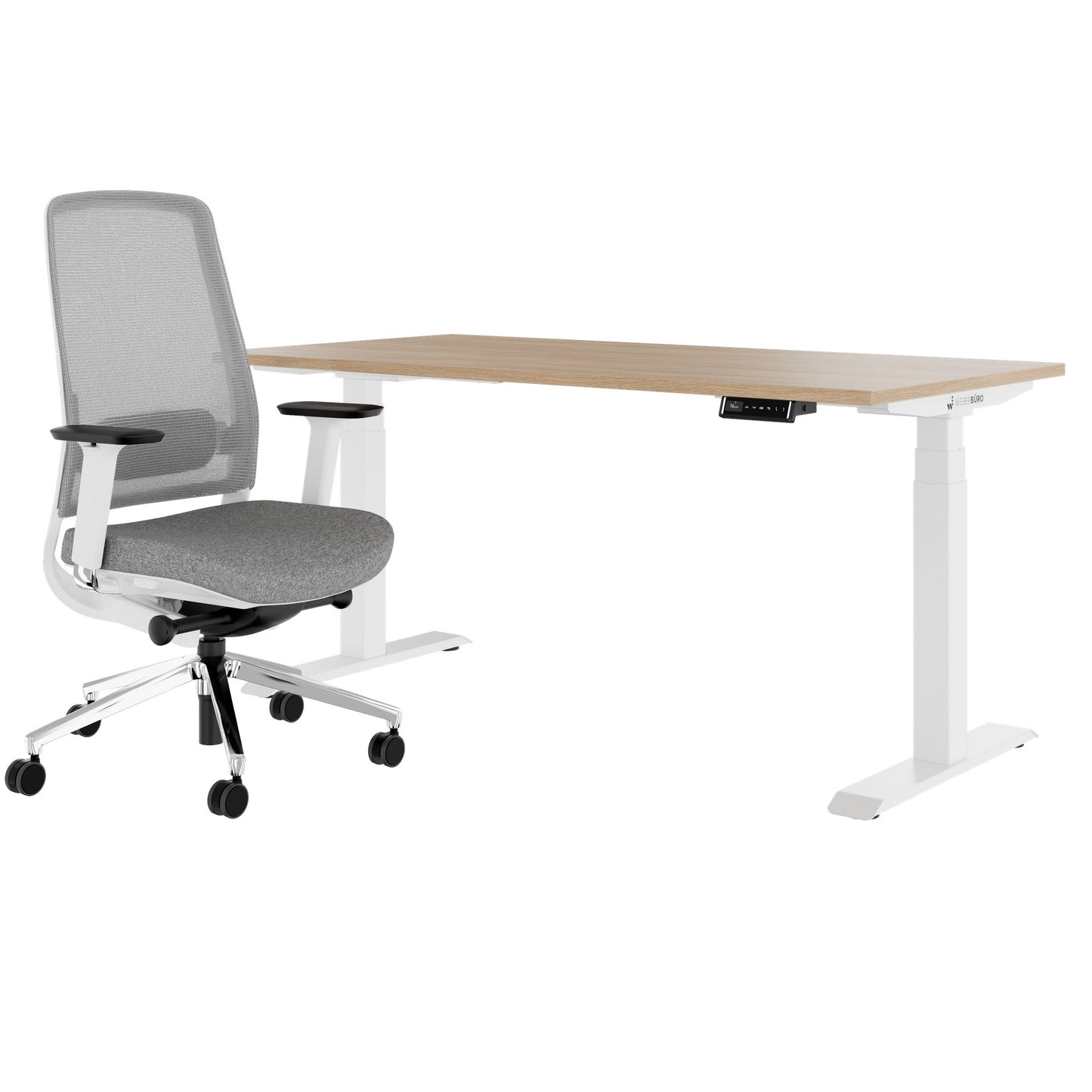 TELDRA Pro & FILO | Set per postazione di lavoro, rovere ambra