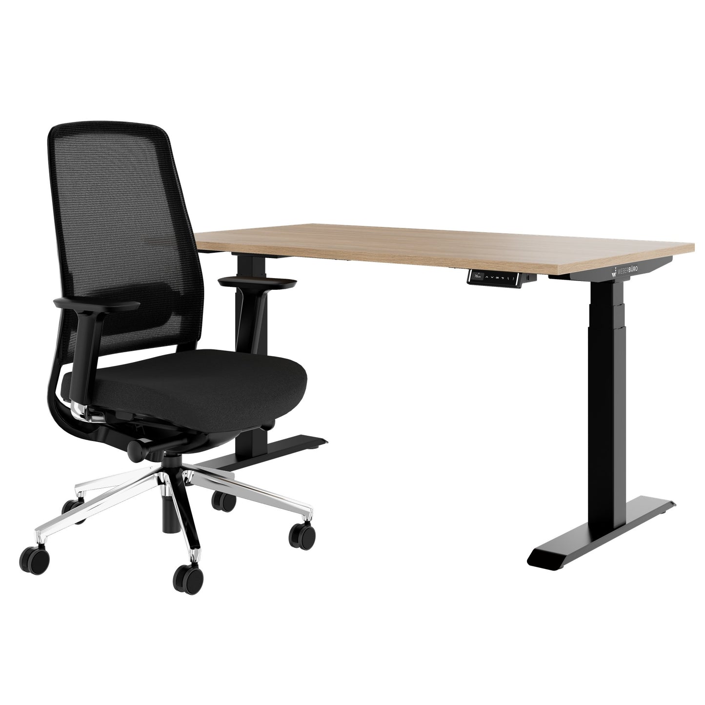 TELDRA Pro & FILO | Set per postazione di lavoro, rovere ambra