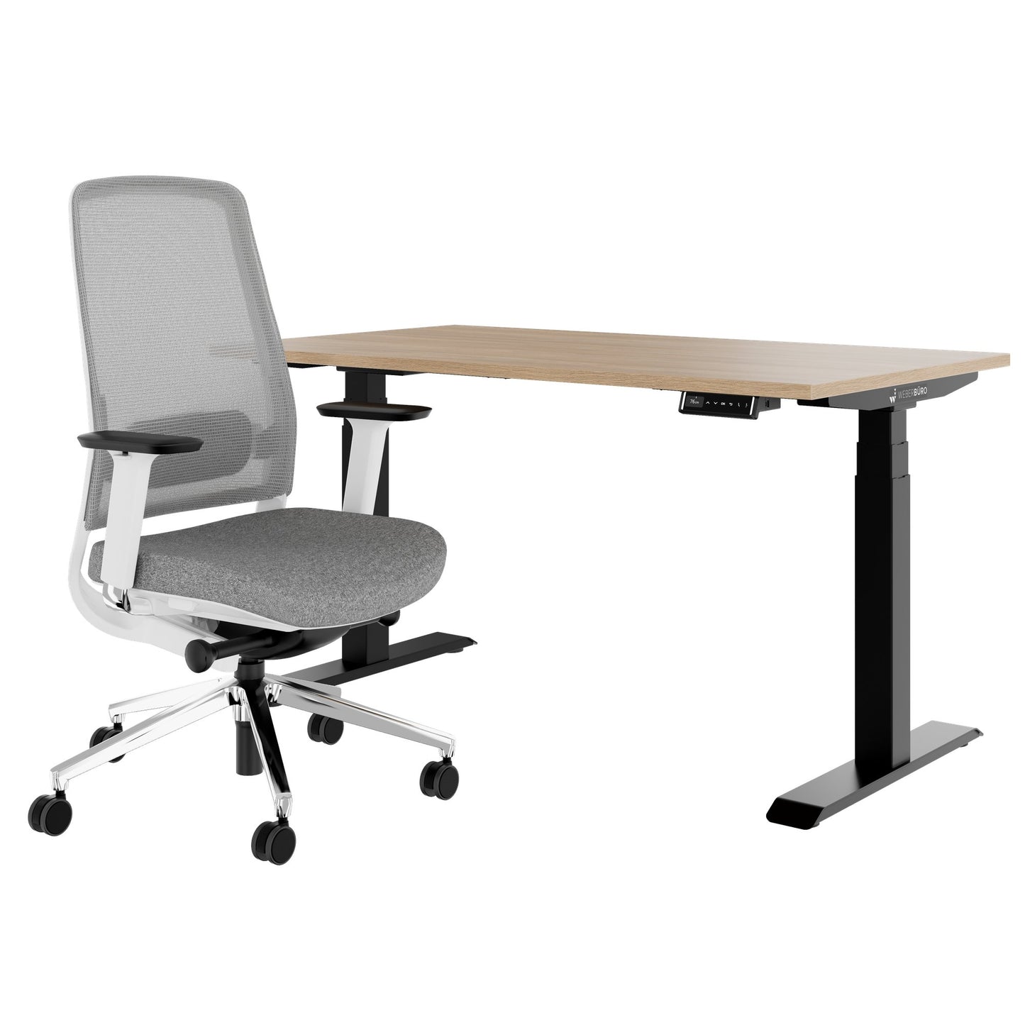 TELDRA Pro & FILO | Set per postazione di lavoro, rovere ambra