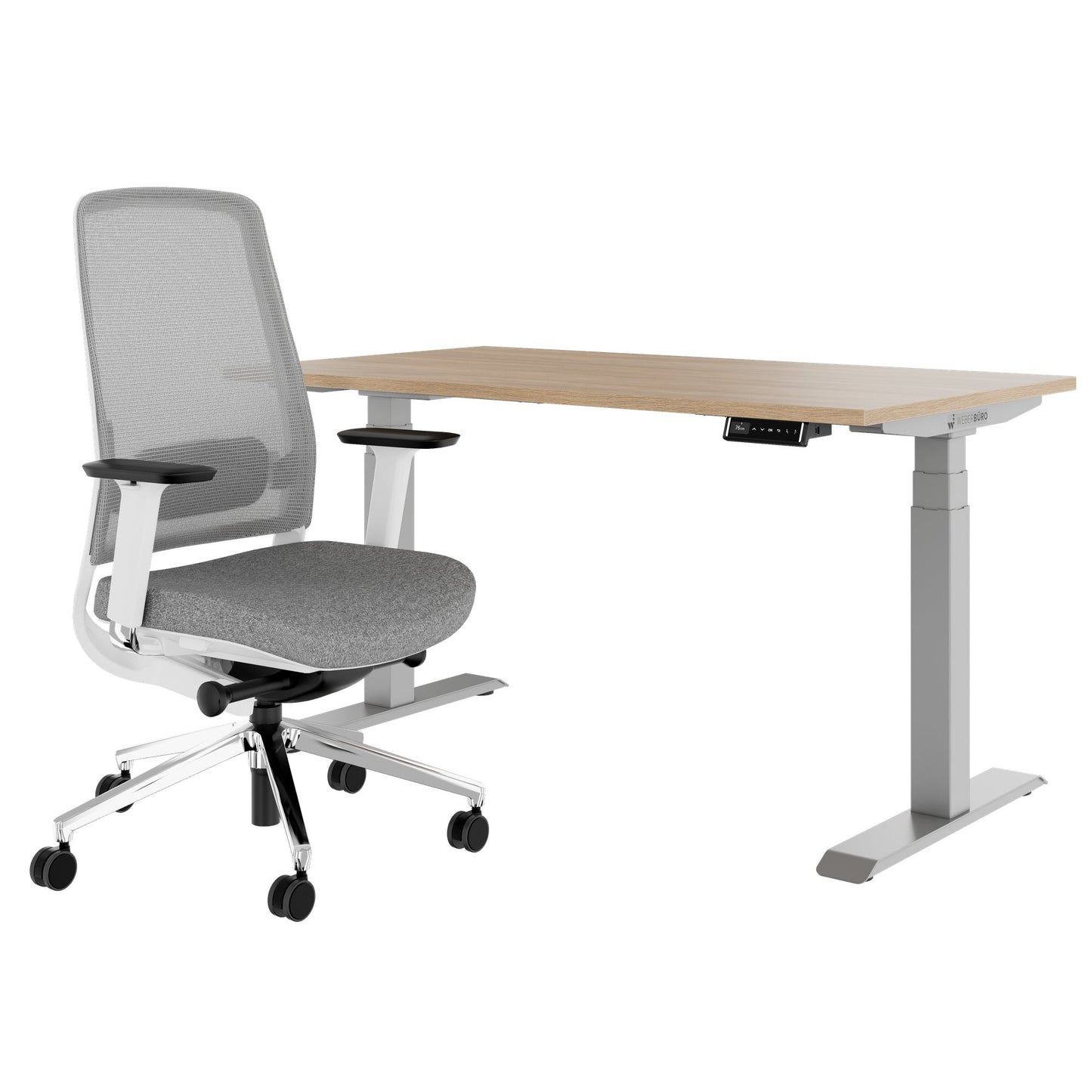 TELDRA Pro & FILO | Set per postazione di lavoro, rovere ambra