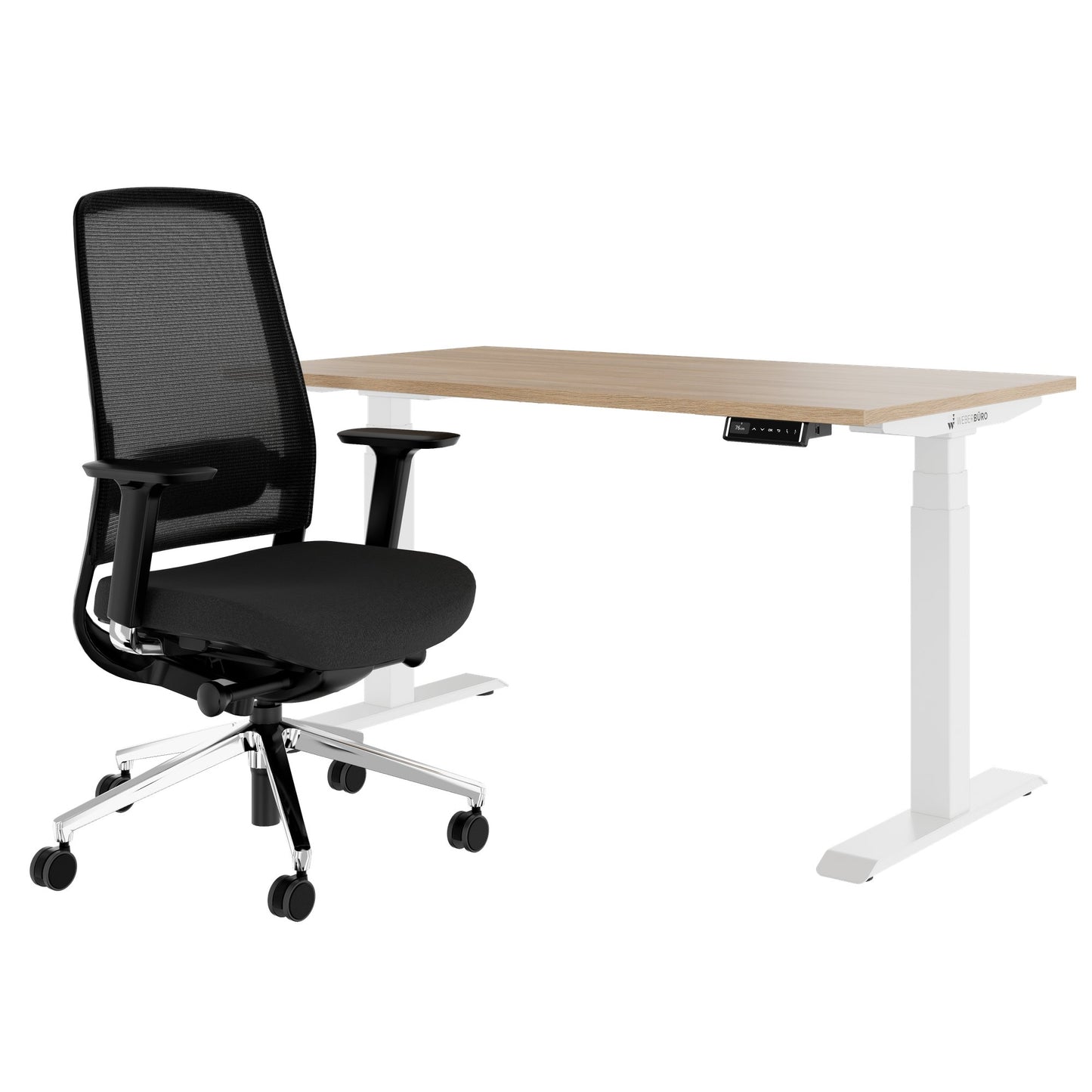 TELDRA Pro & FILO | Set per postazione di lavoro, rovere ambra