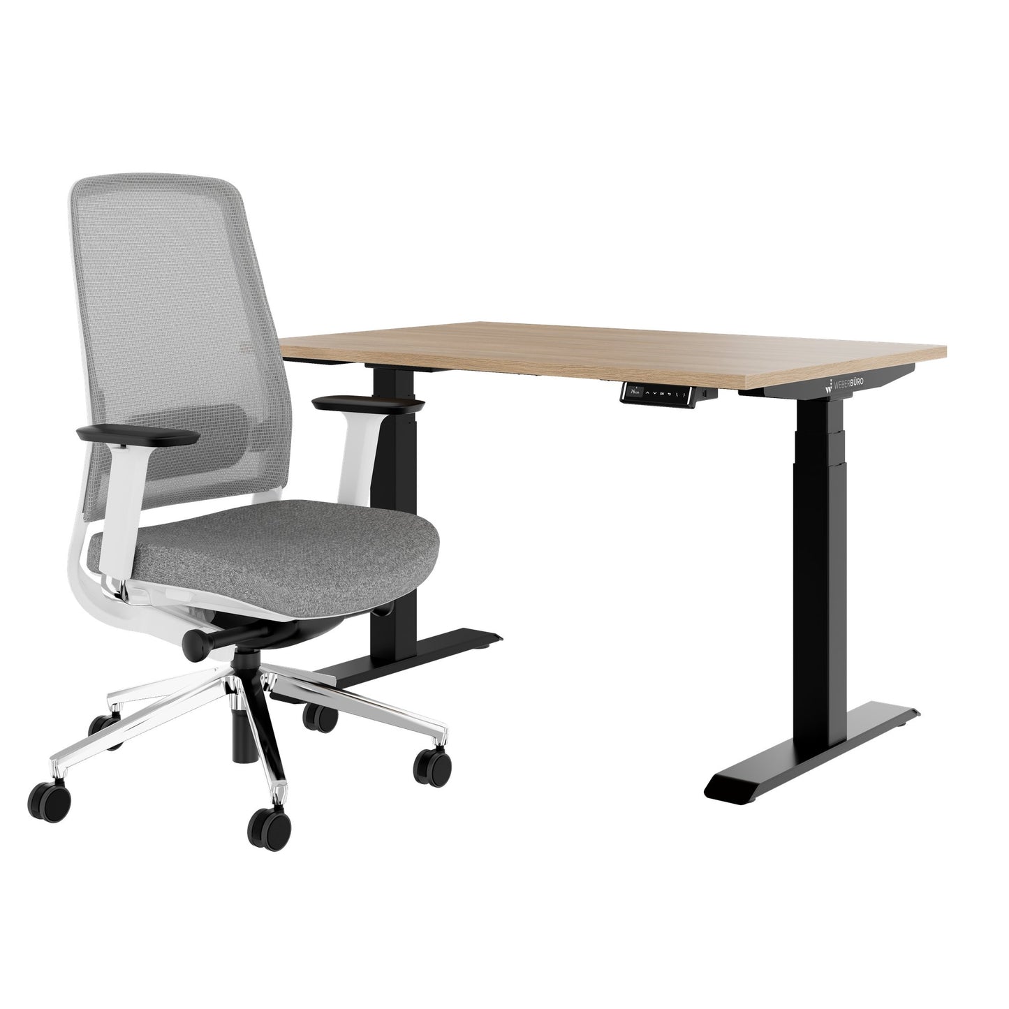 TELDRA Pro & FILO | Set per postazione di lavoro, rovere ambra
