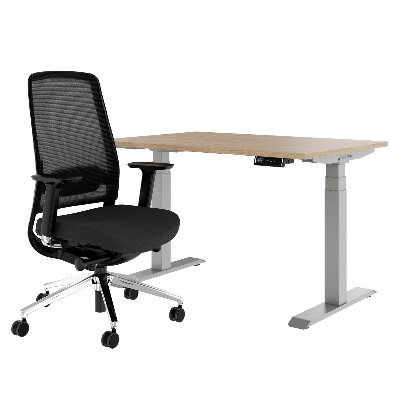 TELDRA Pro & FILO | Set per postazione di lavoro, rovere ambra