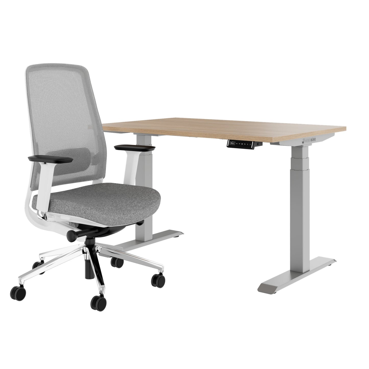 TELDRA Pro & FILO | Set per postazione di lavoro, rovere ambra