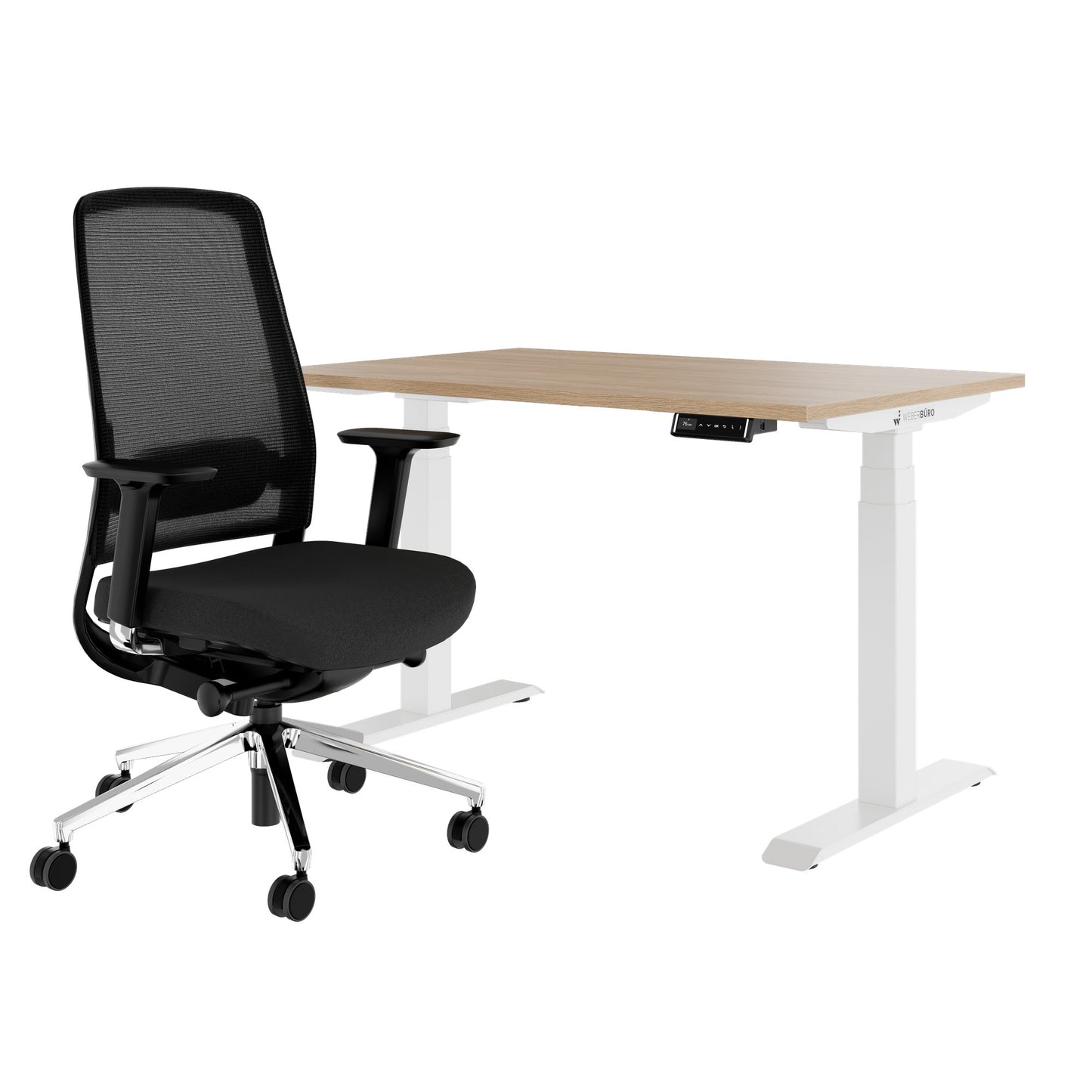 TELDRA Pro & FILO | Set per postazione di lavoro, rovere ambra