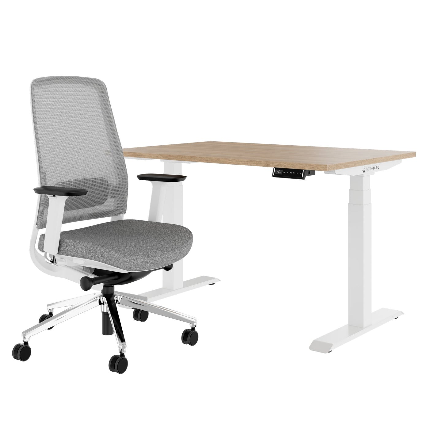 TELDRA Pro & FILO | Set per postazione di lavoro, rovere ambra