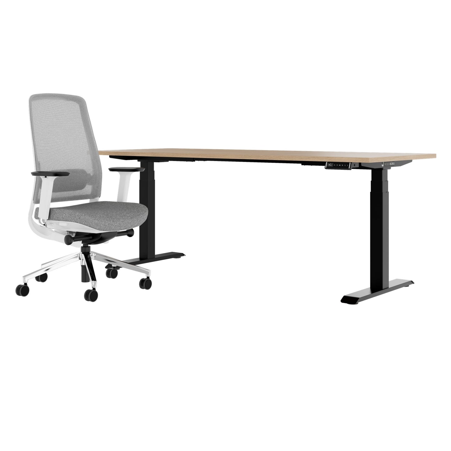 TELDRA Pro & FILO | Set per postazione di lavoro, rovere ambra