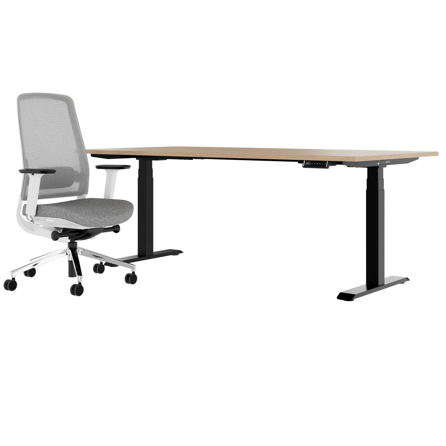 TELDRA Pro & FILO | Set per postazione di lavoro, rovere ambra