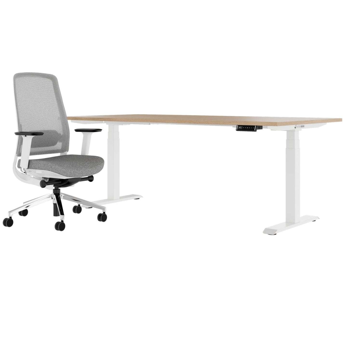 TELDRA Pro & FILO | Set per postazione di lavoro, rovere ambra