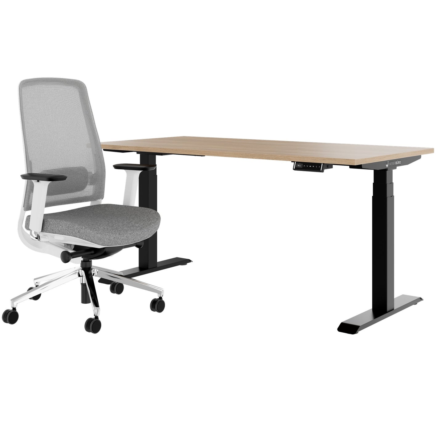 TELDRA Pro & FILO | Set per postazione di lavoro, rovere ambra