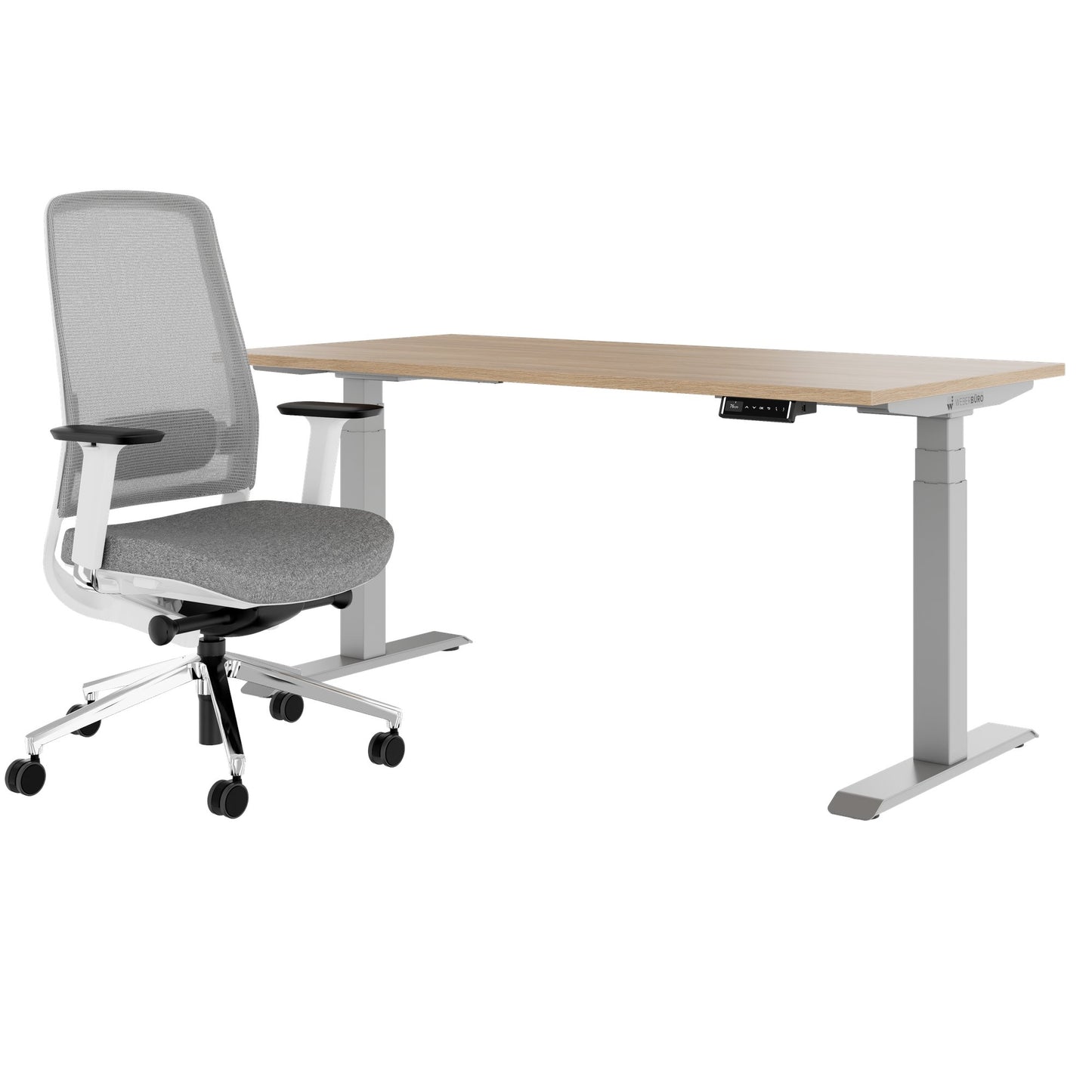 TELDRA Pro & FILO | Set per postazione di lavoro, rovere ambra