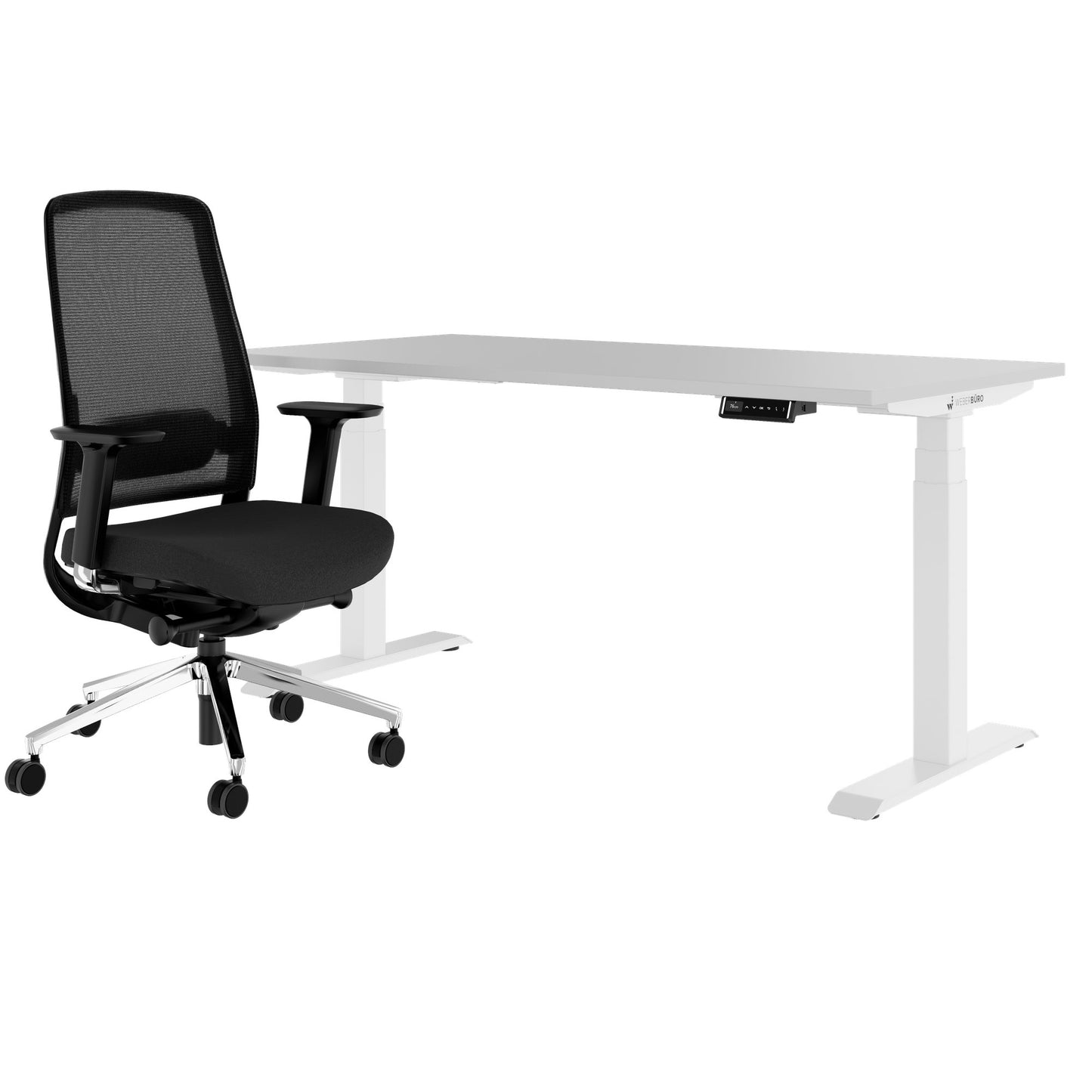 TELDRA Pro & FILO | Set per postazione di lavoro, grigio perla