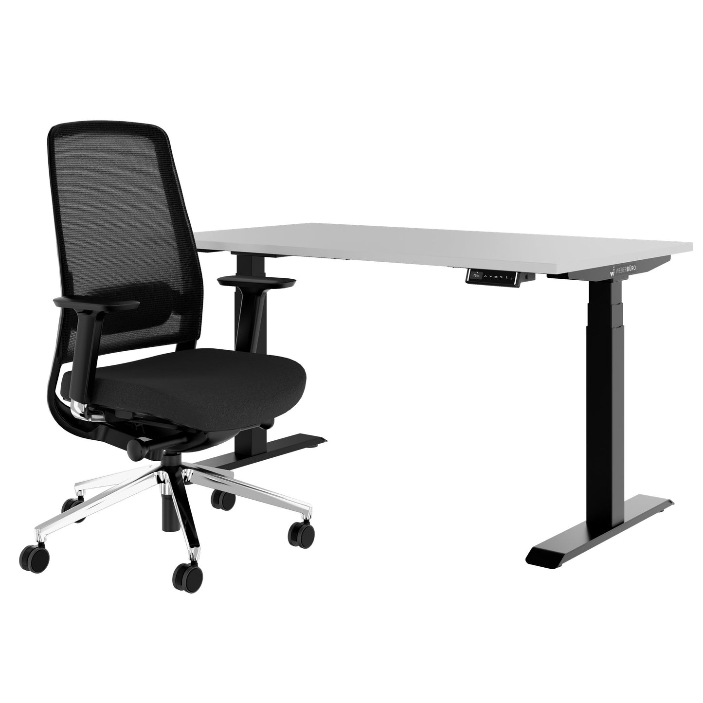 TELDRA Pro & FILO | Set per postazione di lavoro, grigio perla