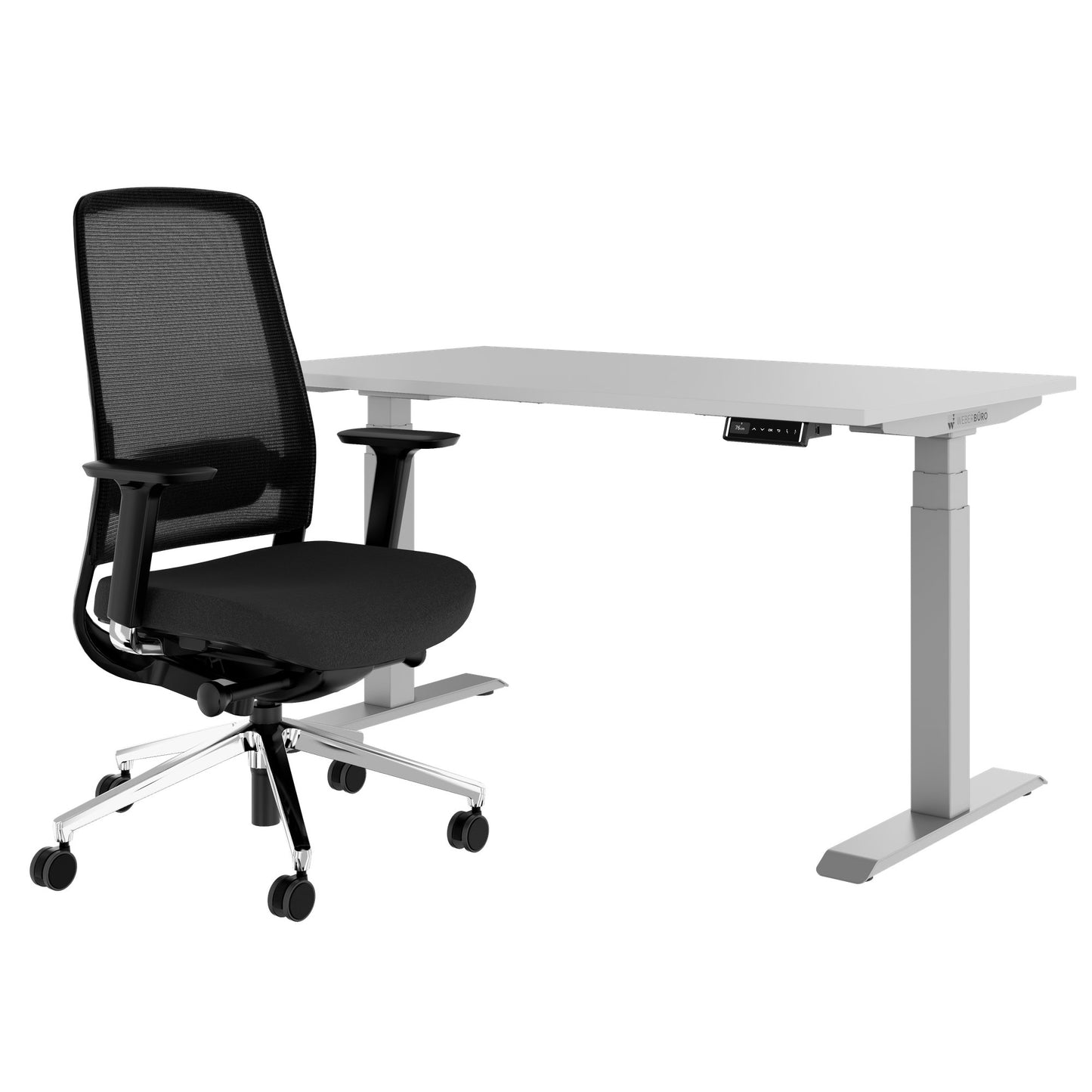 TELDRA Pro & FILO | Set per postazione di lavoro, grigio perla