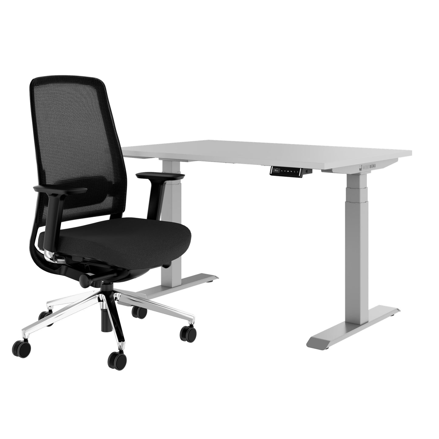 TELDRA Pro & FILO | Set per postazione di lavoro, grigio perla